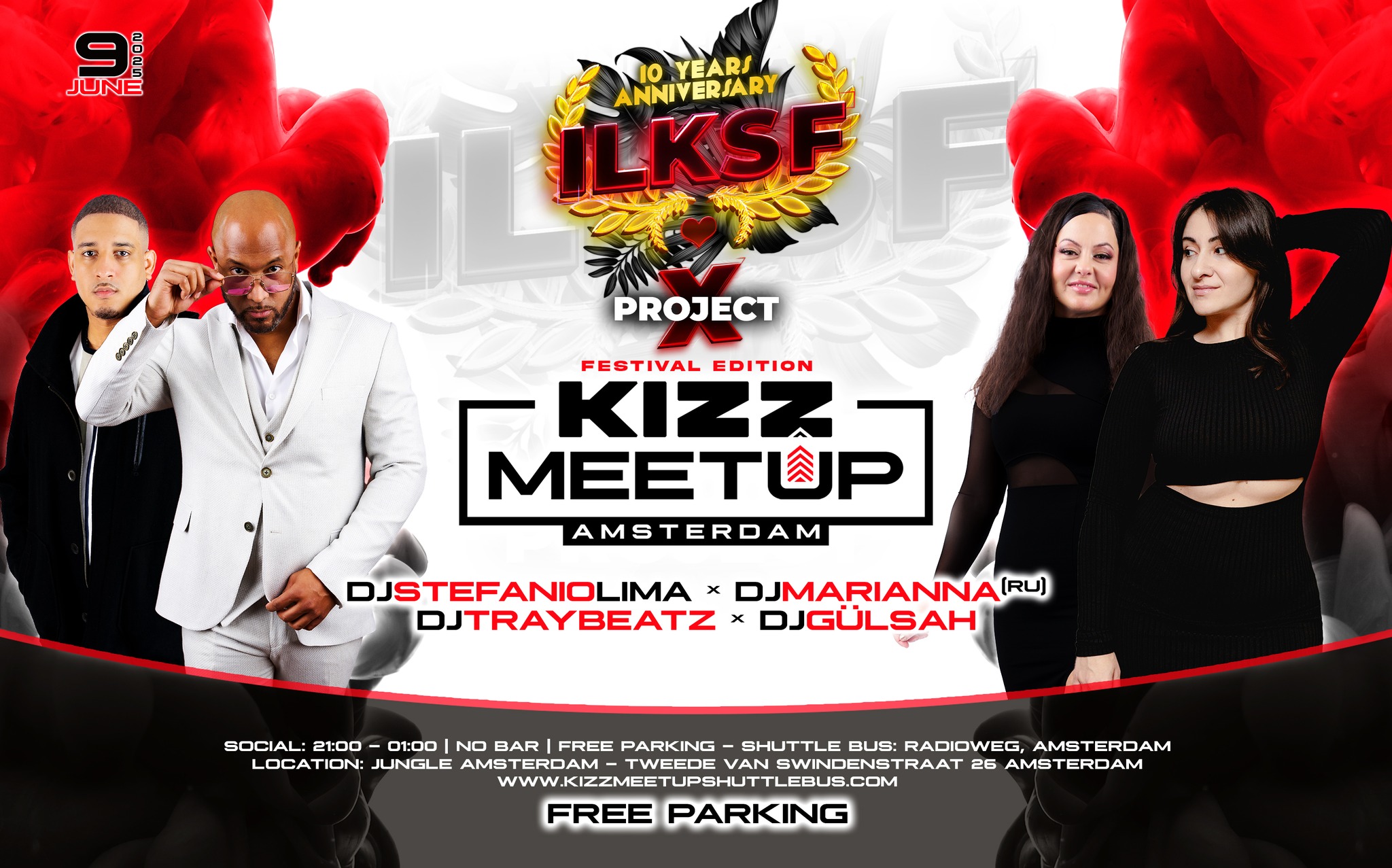 KIZZ MeetUp โFestival Editionโ: ILKSF FREE PARKING! Marianna๐ท๐บ x Stefanio Lima x Gulsah x TBeatz