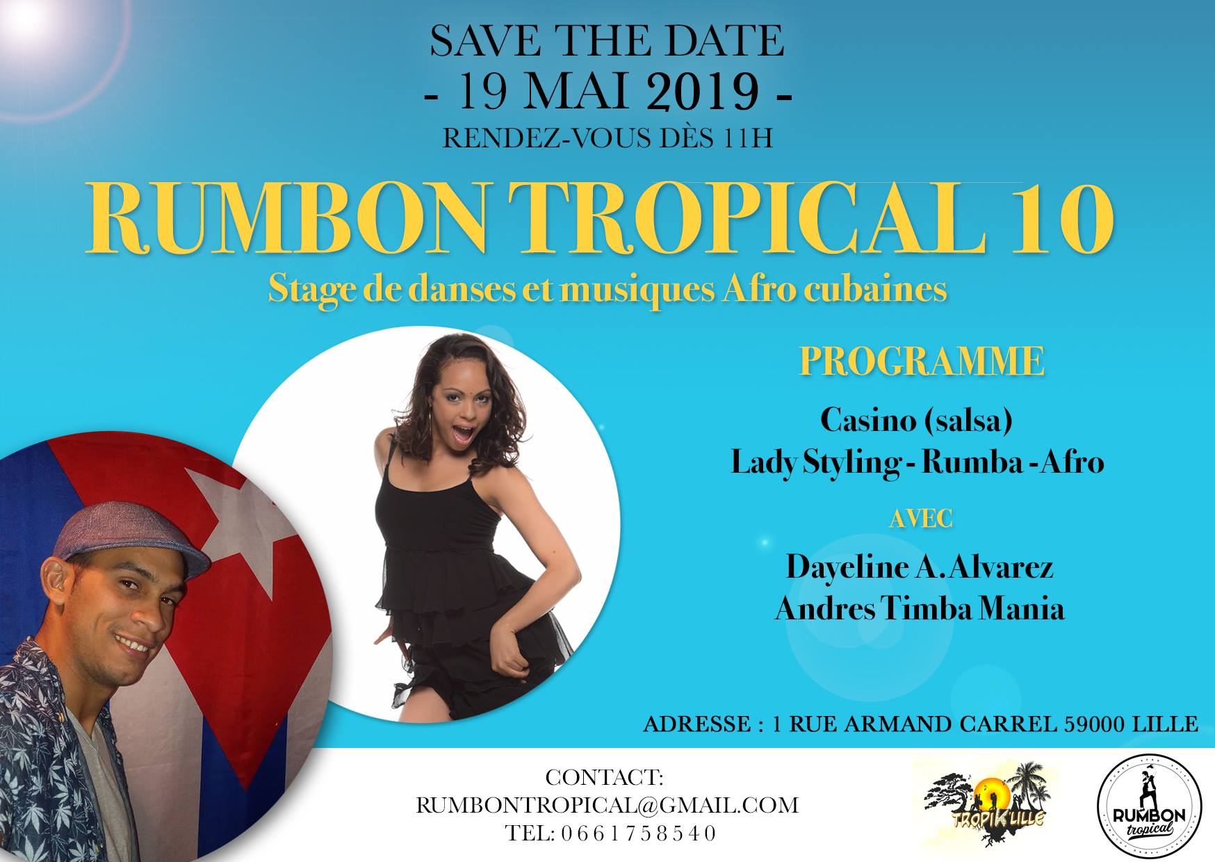 Stage Rumbon Tropical X - Danses Afro Cubaines by Tropik Lille
