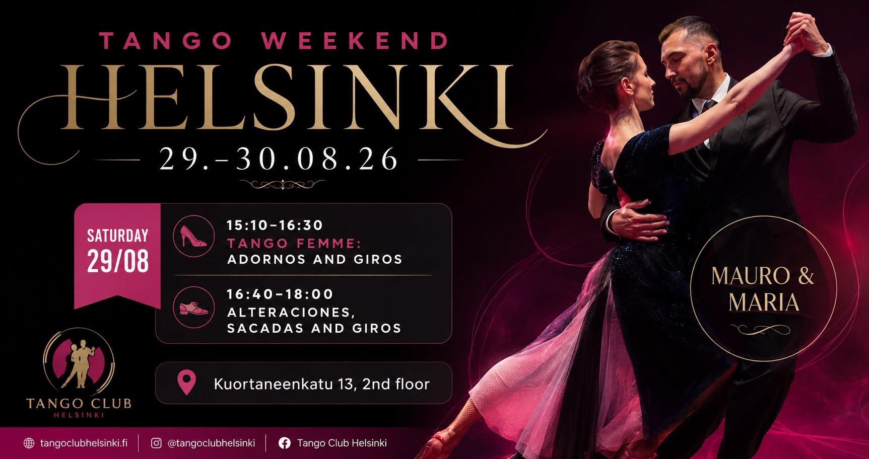 MAURO & MARIA IN HELSINKI 29.08 30.08.26
