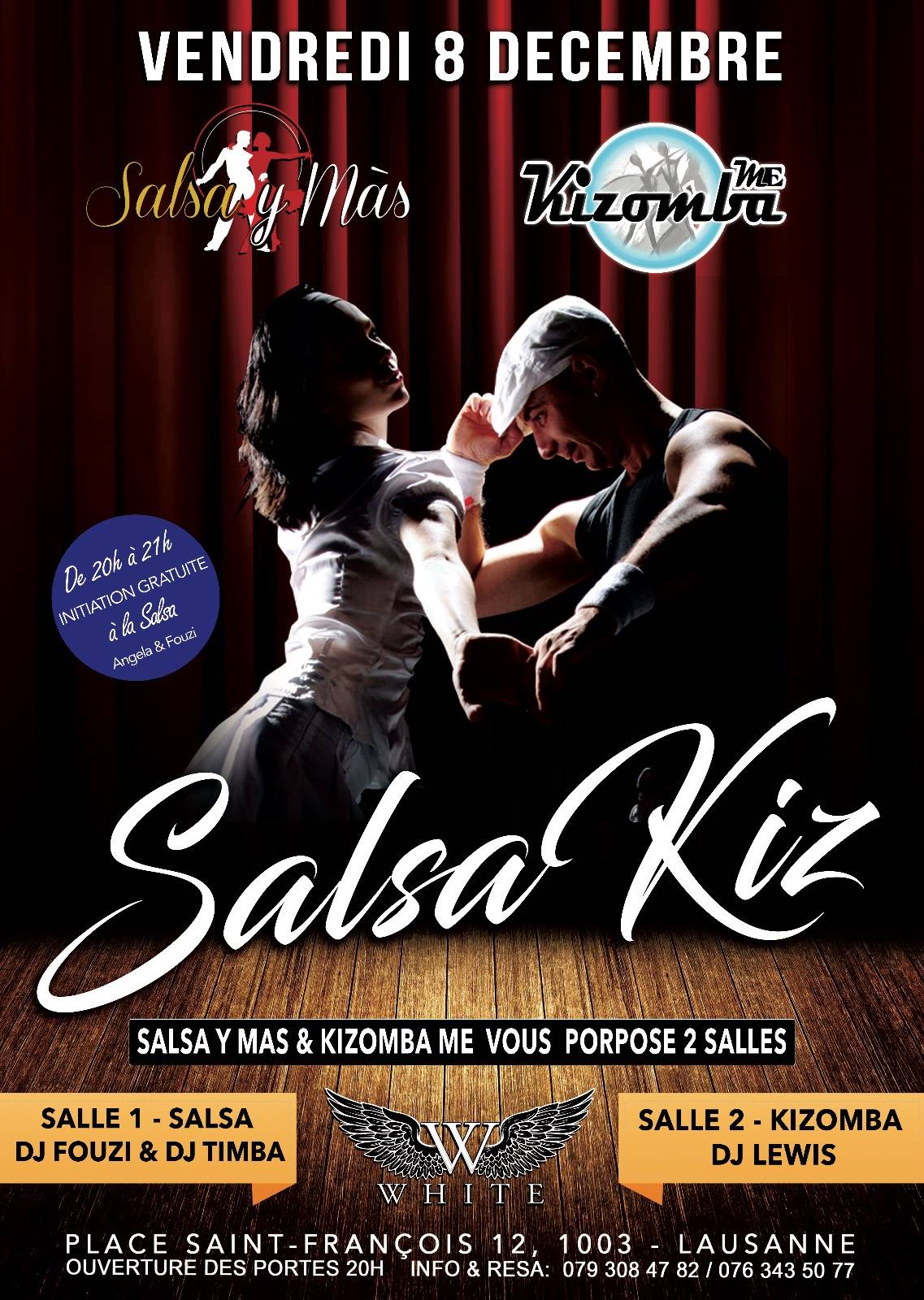 Salsa y Màs & Kizombame vous propose une soirée à ne pas manquer