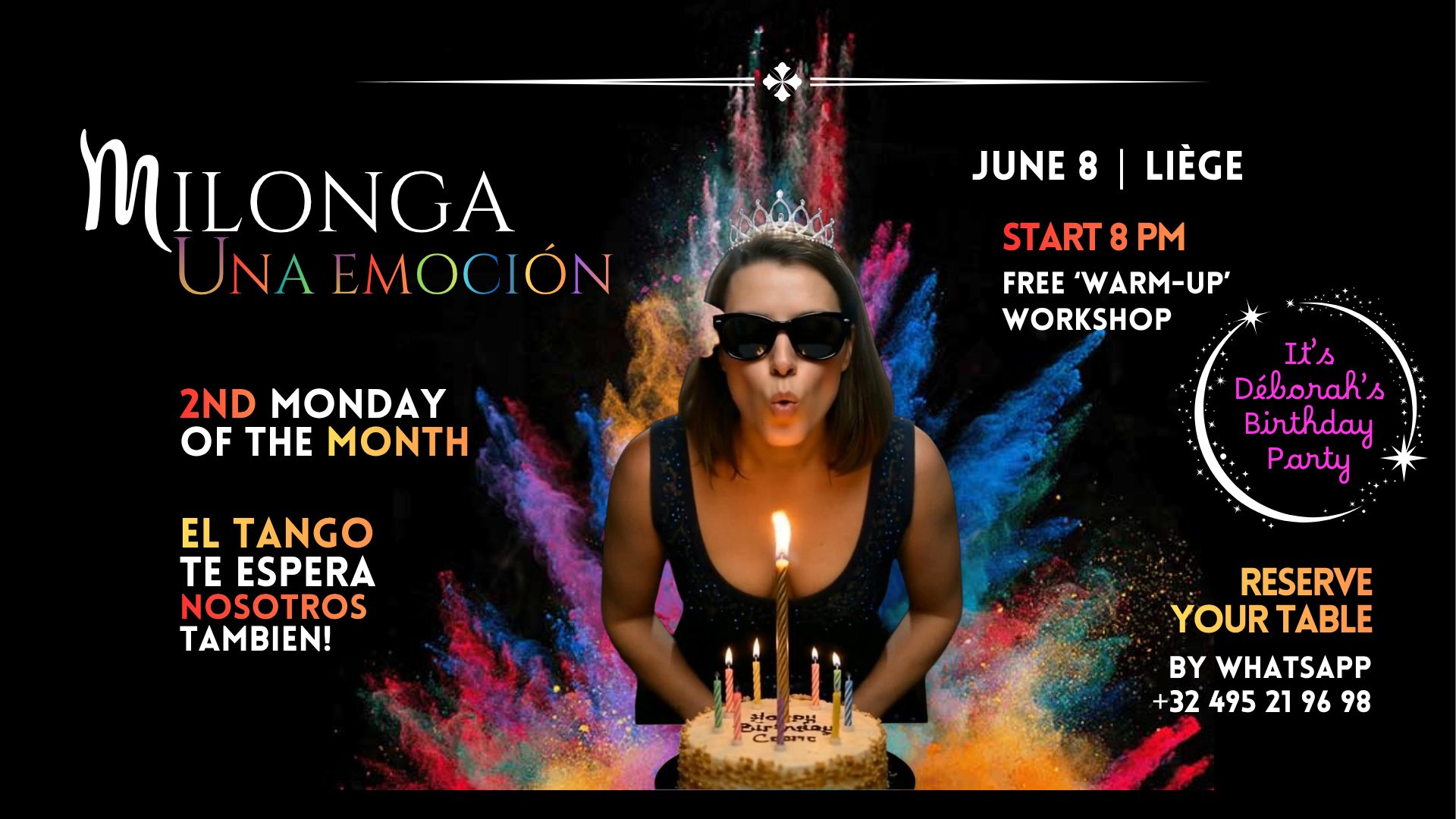 Milonga Una emoción 8PM! Déborah's Birthday Party 🎧 DJ Kemel Fahem