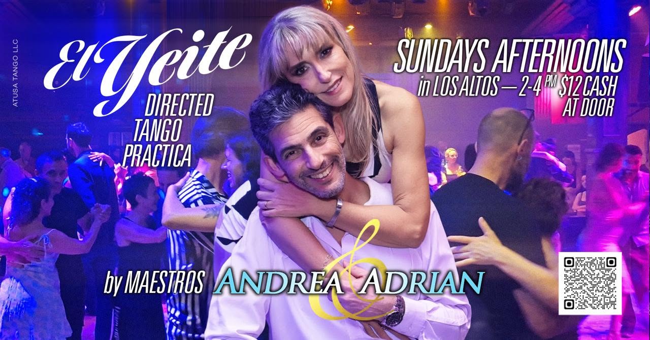 El YEITE Guided Tango Practica directed by Argentine Maestros Andrea Monti & Adrian Durso