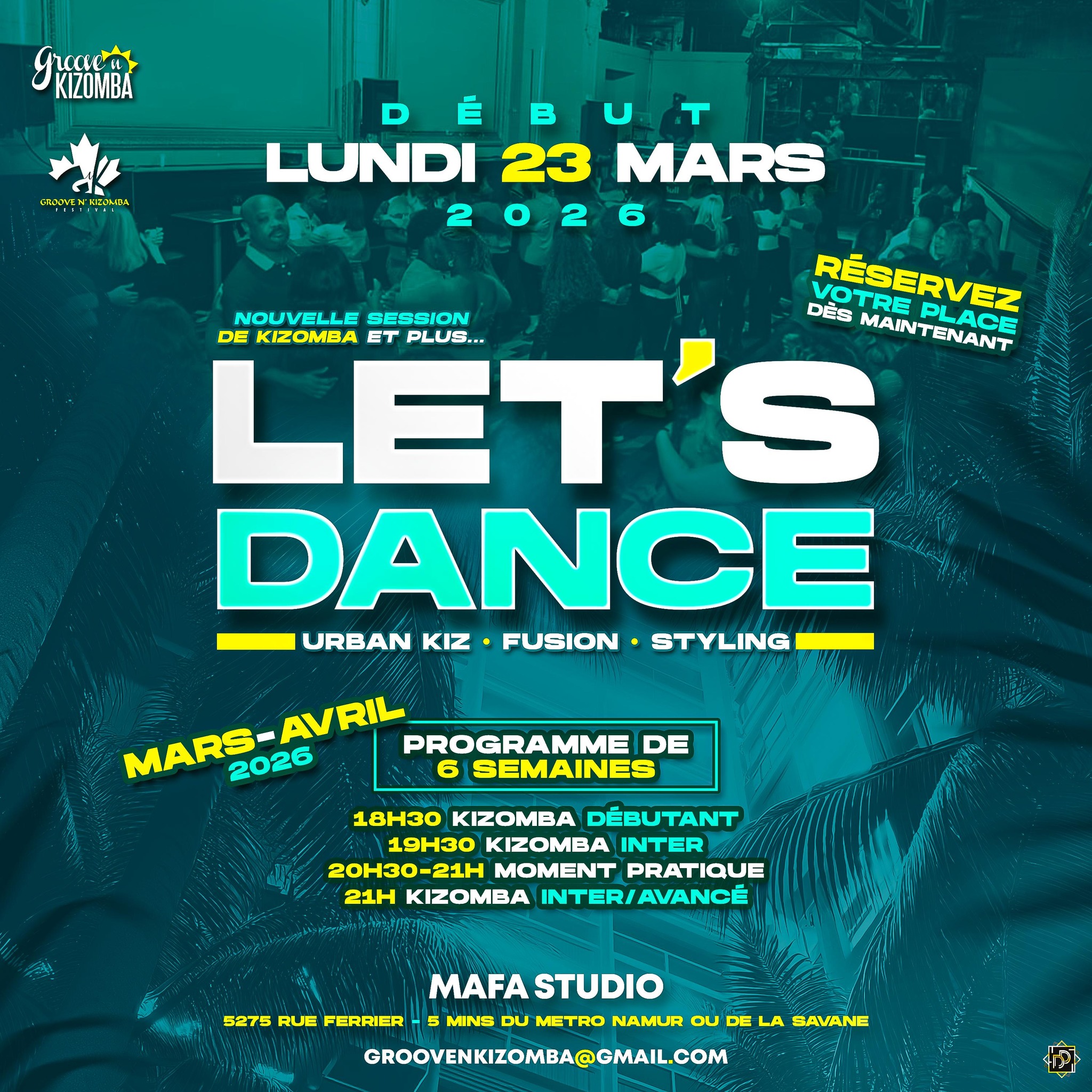 ⭐LET'S DANCE⭐ NOUVELLE SESSION DE KIZOMBA ET + - LUNDI 23 MARS