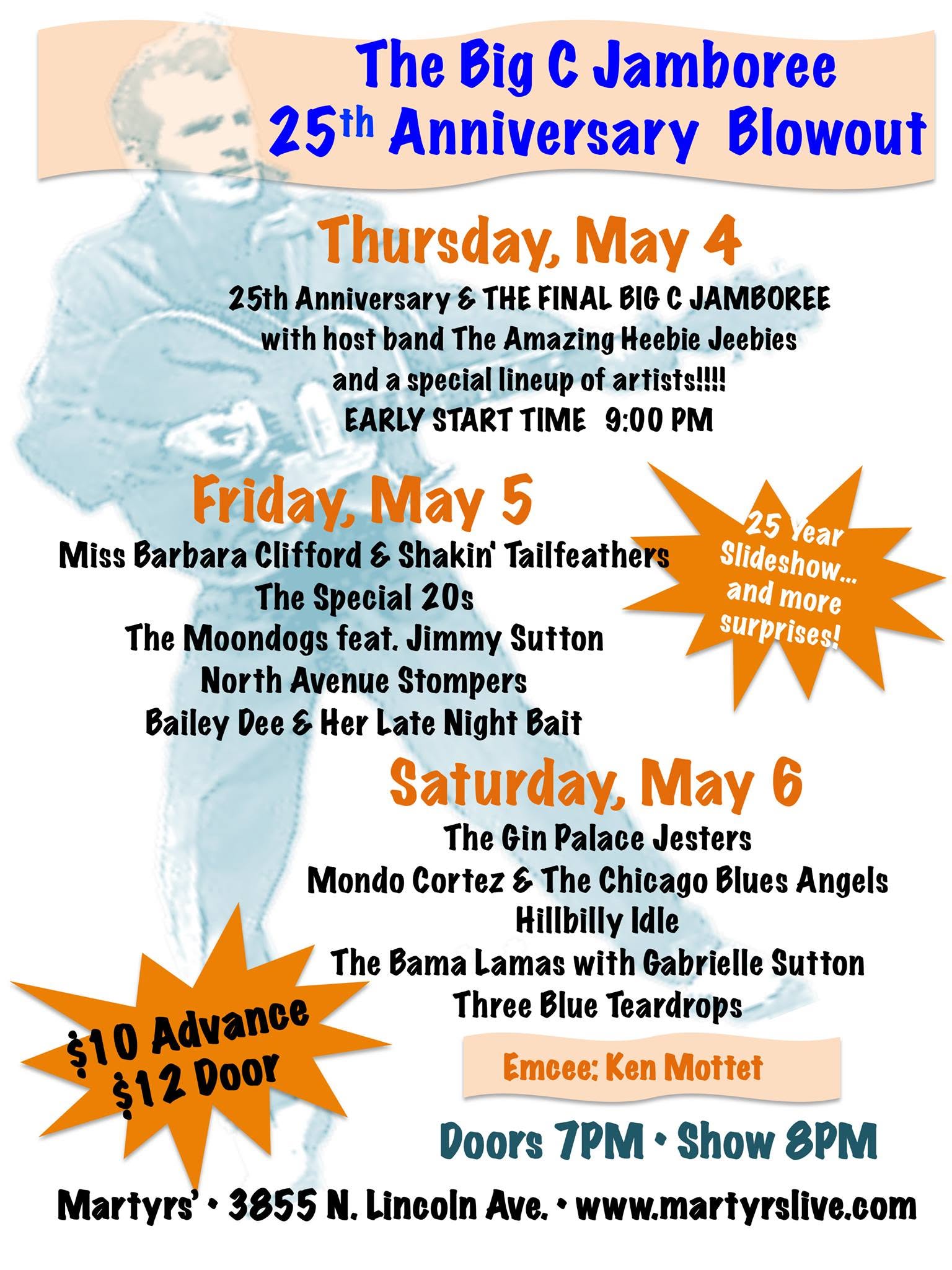 The FINAL Big C Jamboree - 25th anniversary 3-night Blowout!