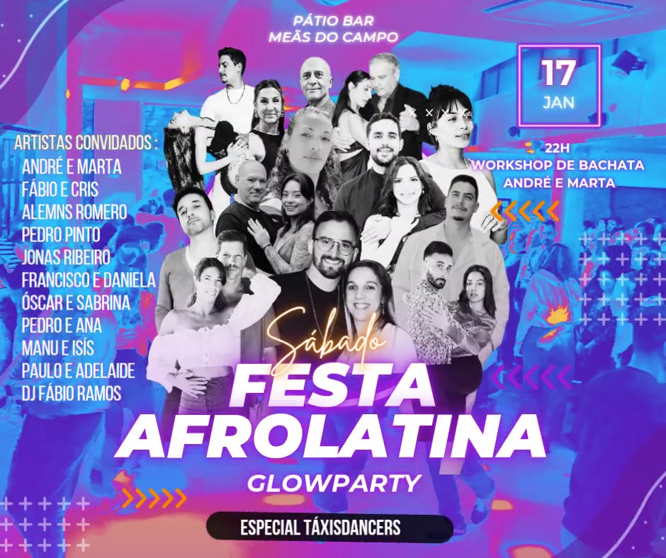 FESTA AFROLATINA GLOW PARTY, PÁTIO BAR 🕺✨