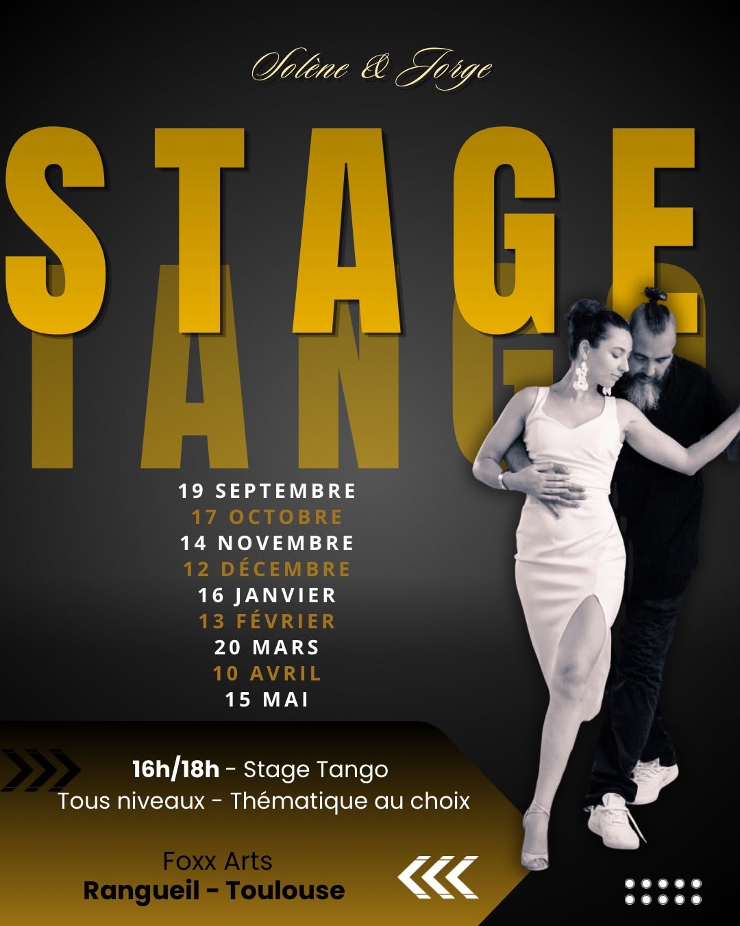 Stage Tango avec Solène & Jorge