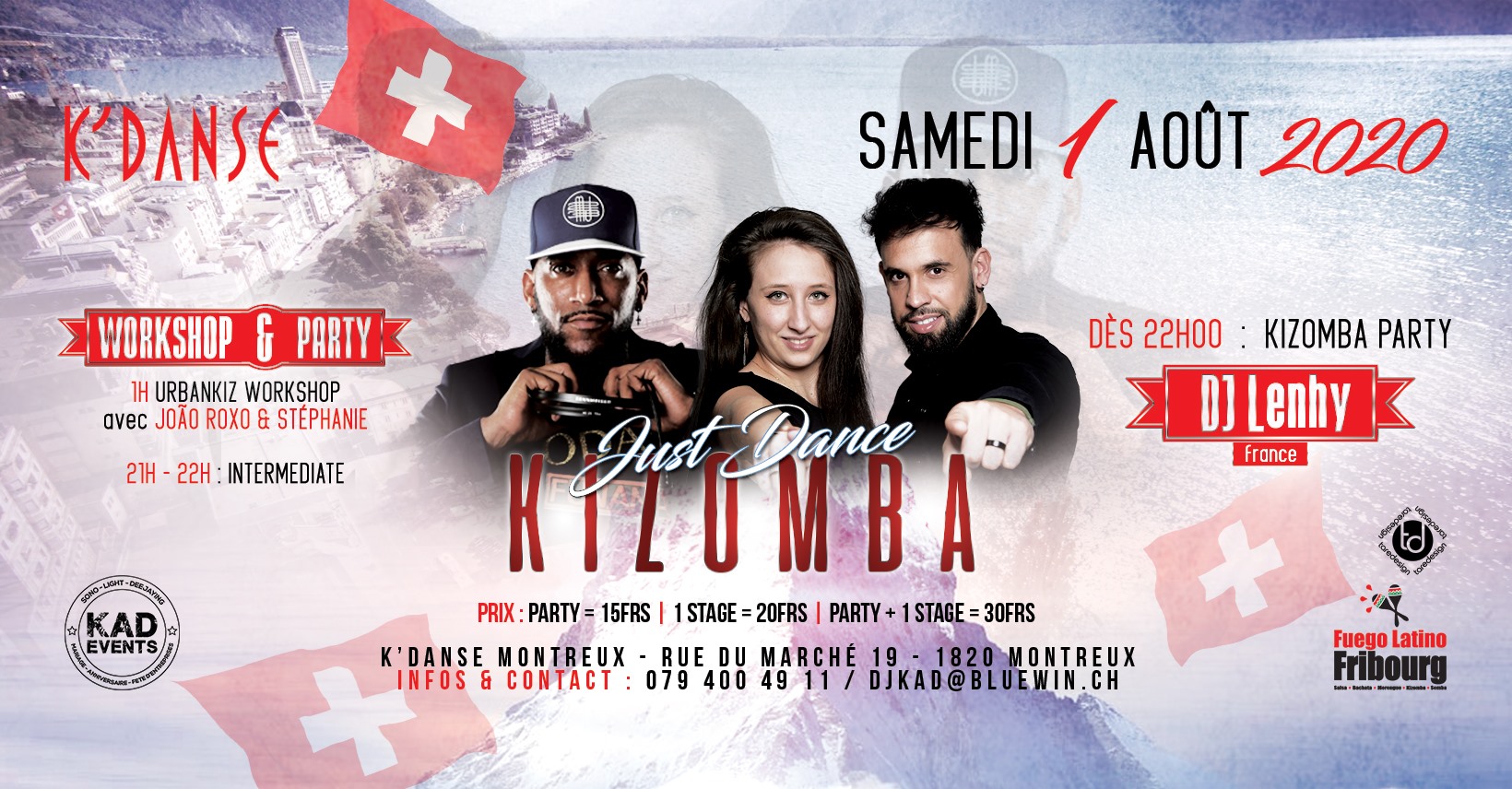 ☆☆☆Just Dance Kizomba 1er Aout 2020 K'Danse Montreux☆☆☆