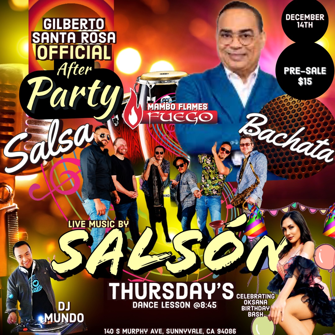 Live Music By Salson !! And Gilberto Santa Rosa after Party