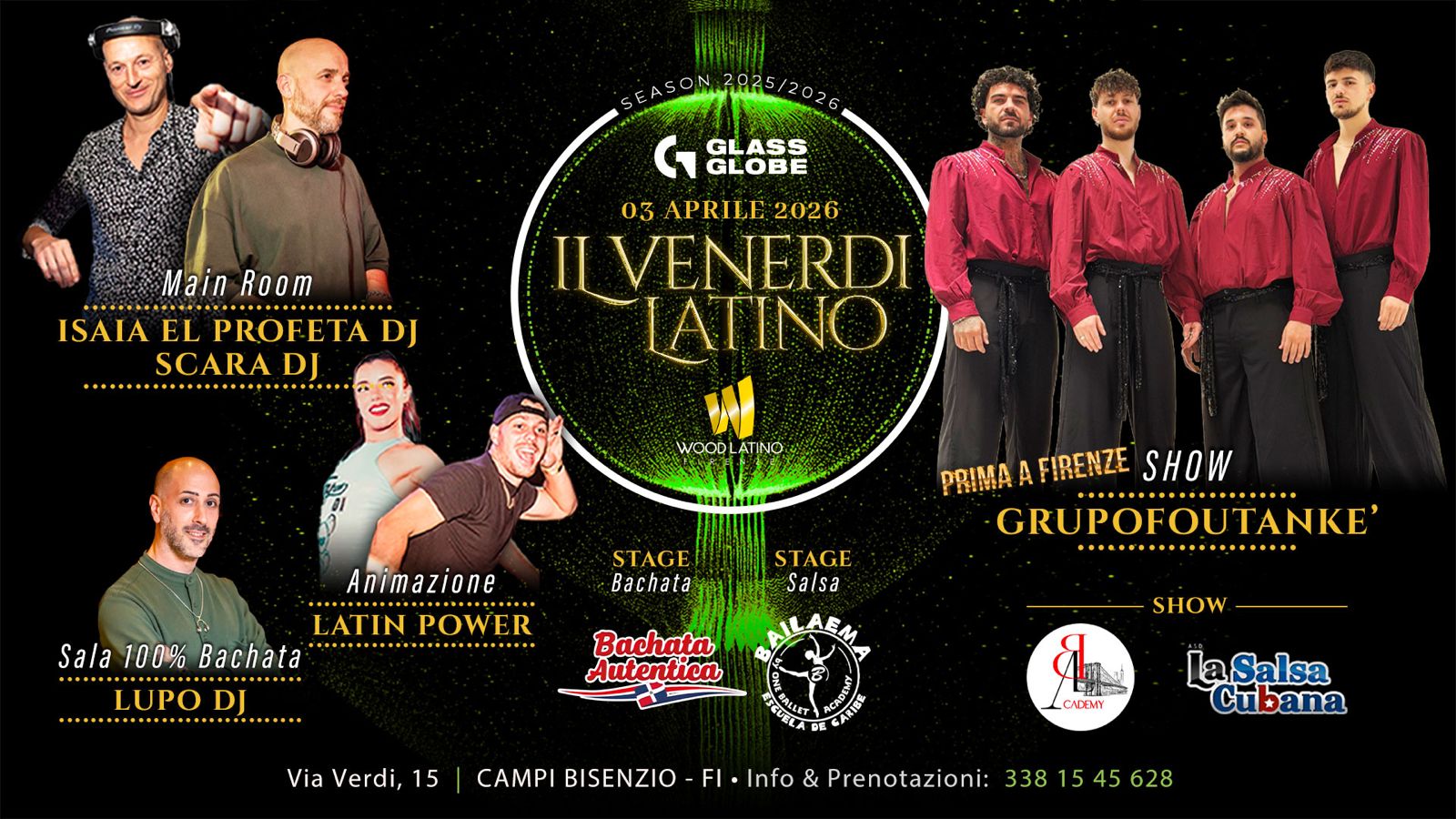 IL VENERDì LATINO @ GLASS GLOBE by Wood Latino