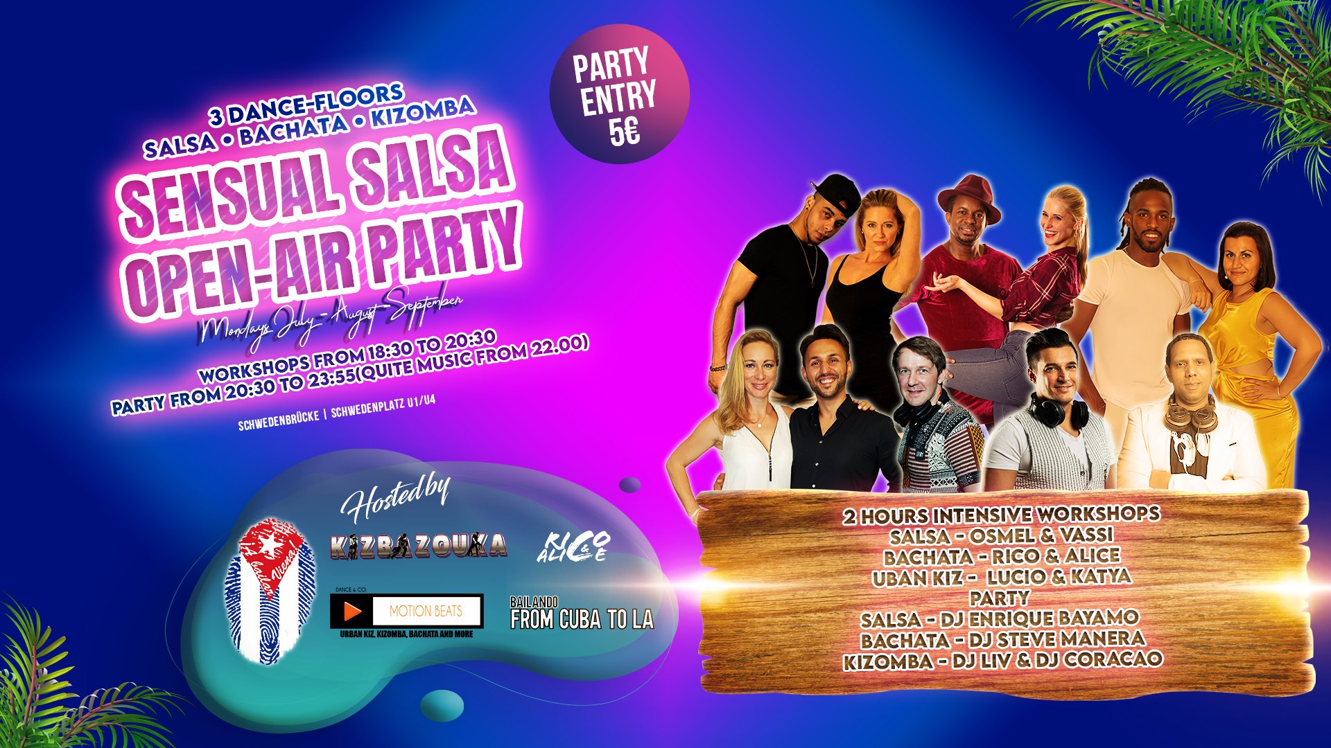 Sensual salsa open air - Mondays
