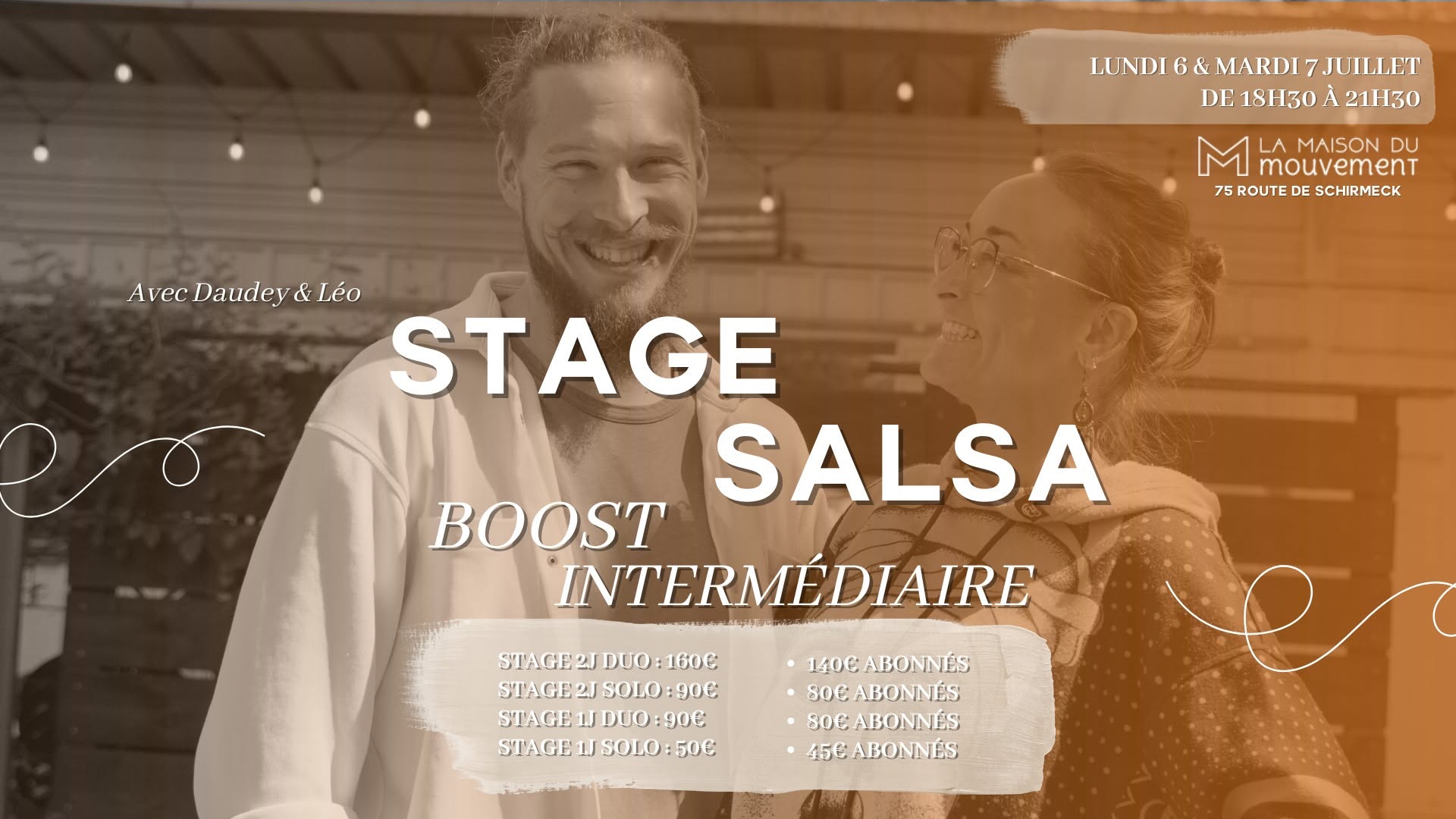 Stage boost intermédiaire - salsa cubaine - 6 et 7 juillet 2026