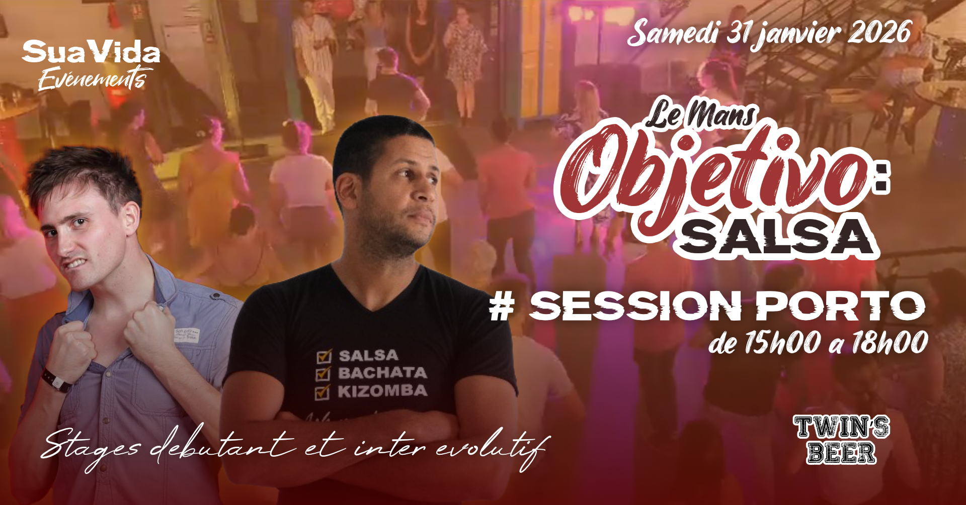Stages évolutifs salsa portoricaine LE MANS OBJETIVO SALSA !