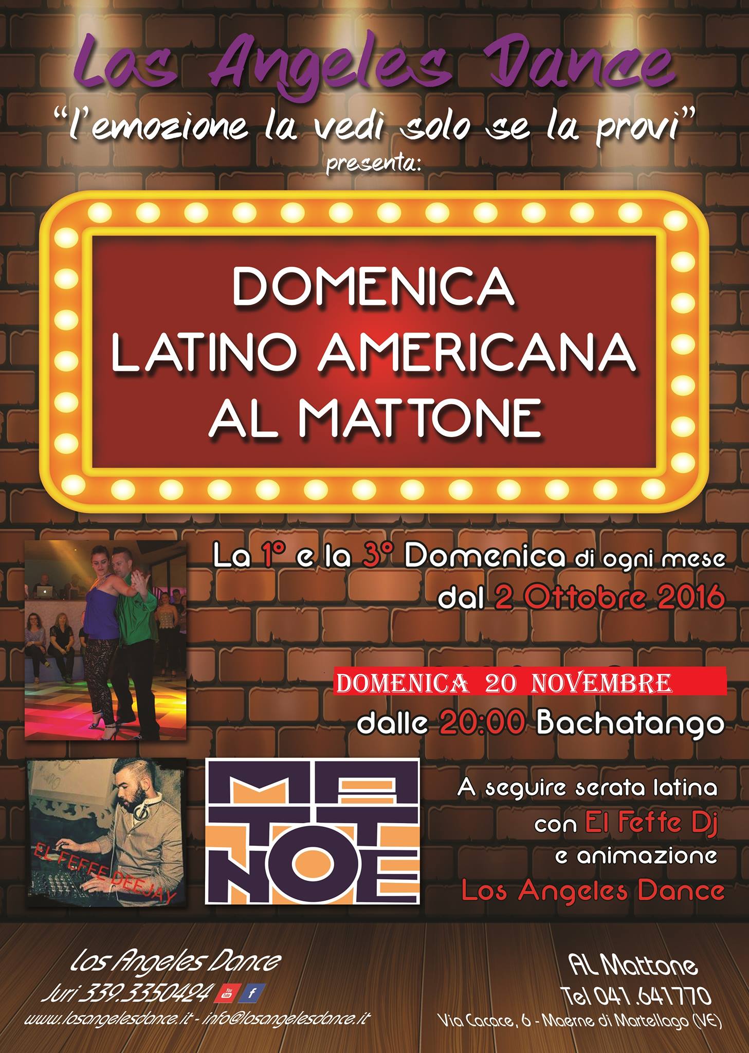 20 11 stage gratuito di bachatango e serata latina al Mattone