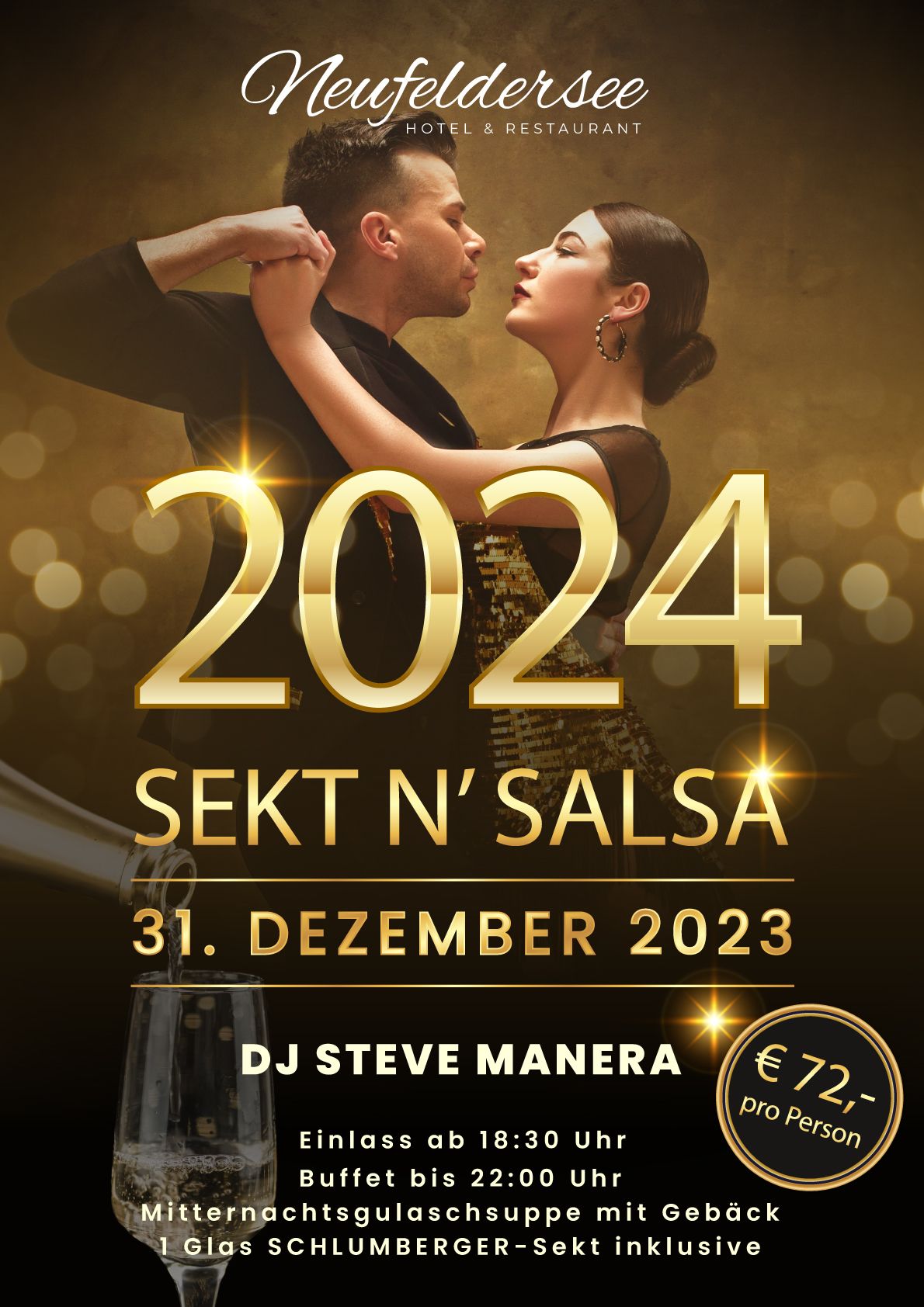SEKT N´ SALSA - New Year´s Evening Party 2023 24
