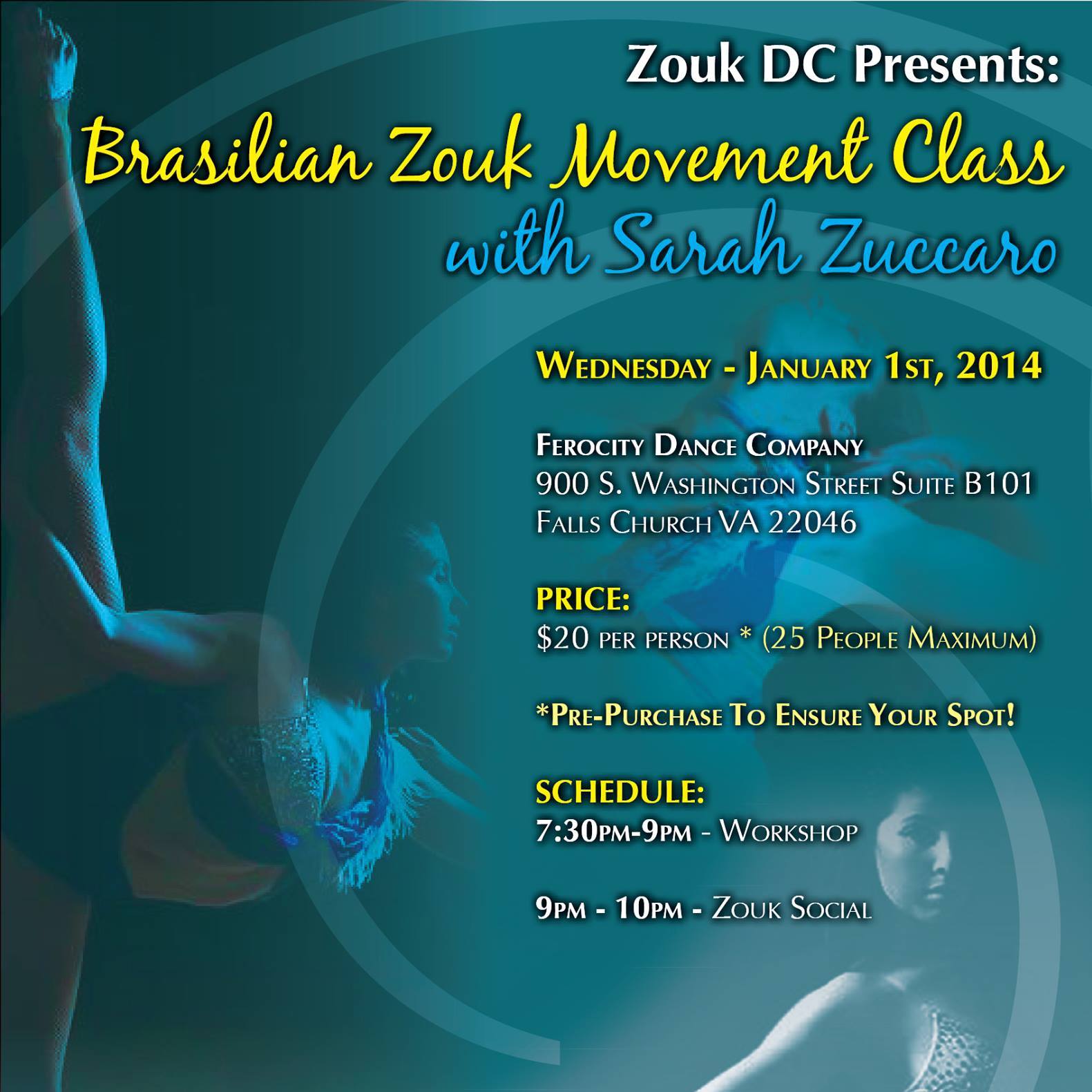 Brasilian Zouk Movement Class with Sarah Zuccaro