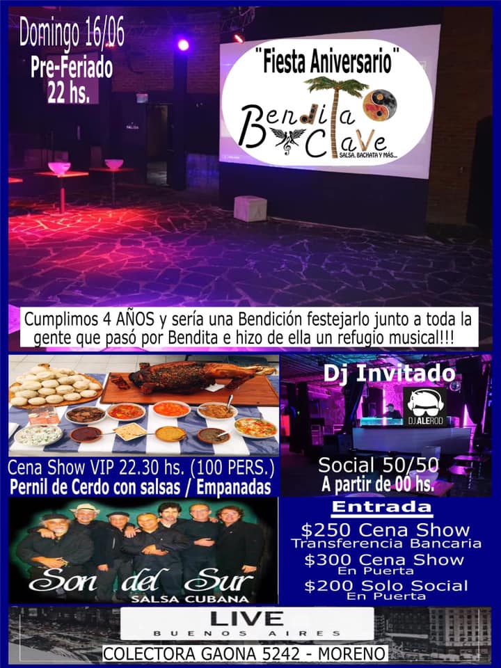 Fiesta Salsa y Bachata en Moreno