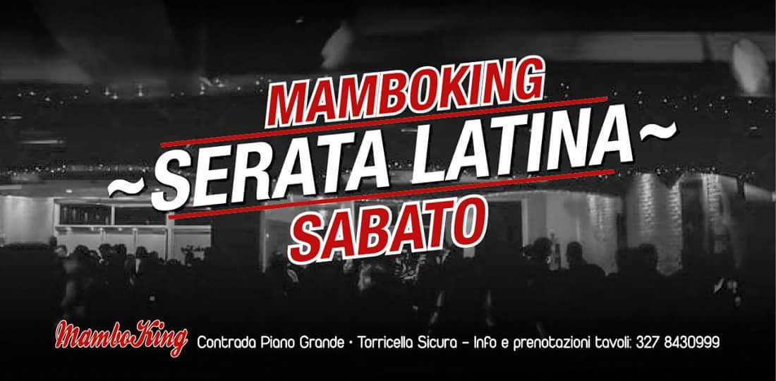 Sabato 29 ottobre MamboKing Fiesta Latina!