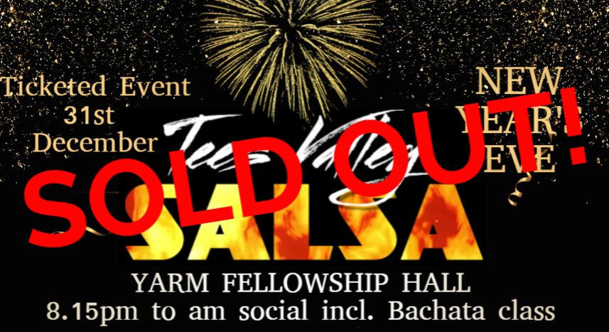 **EVENT FULL** Tees Valley Salsa New Years Eve Party