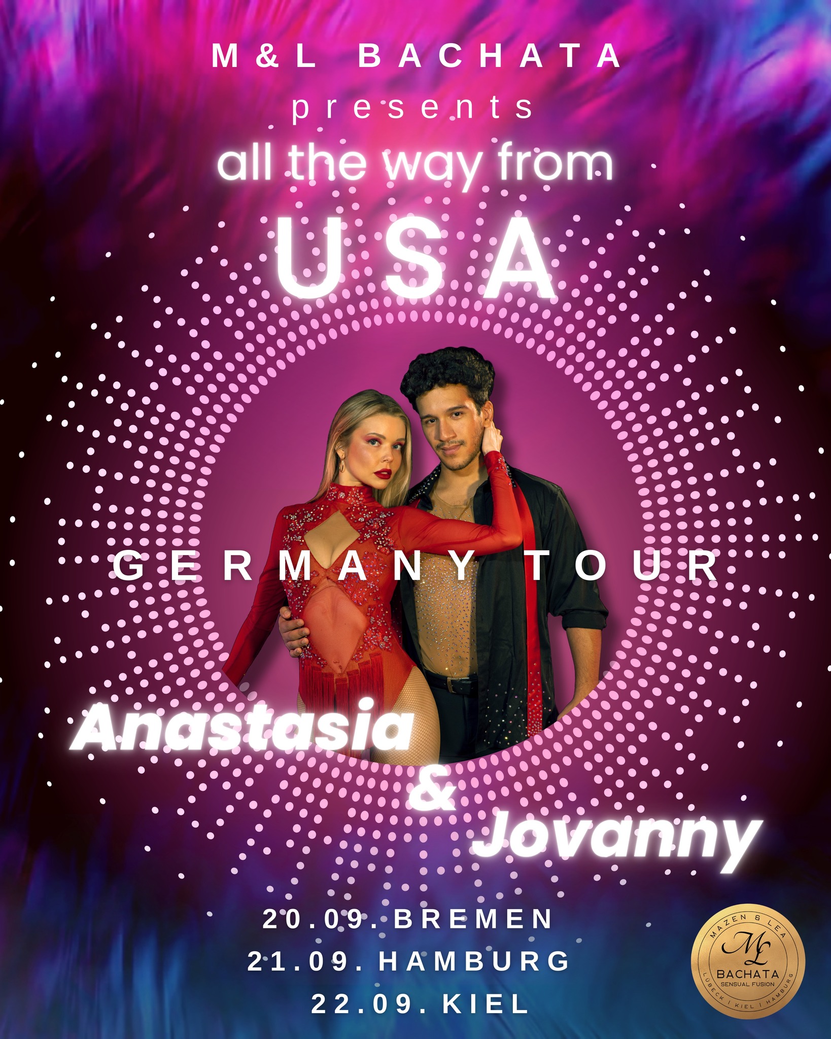 Anastasia & Jovanny Bachata North Germany Tour!