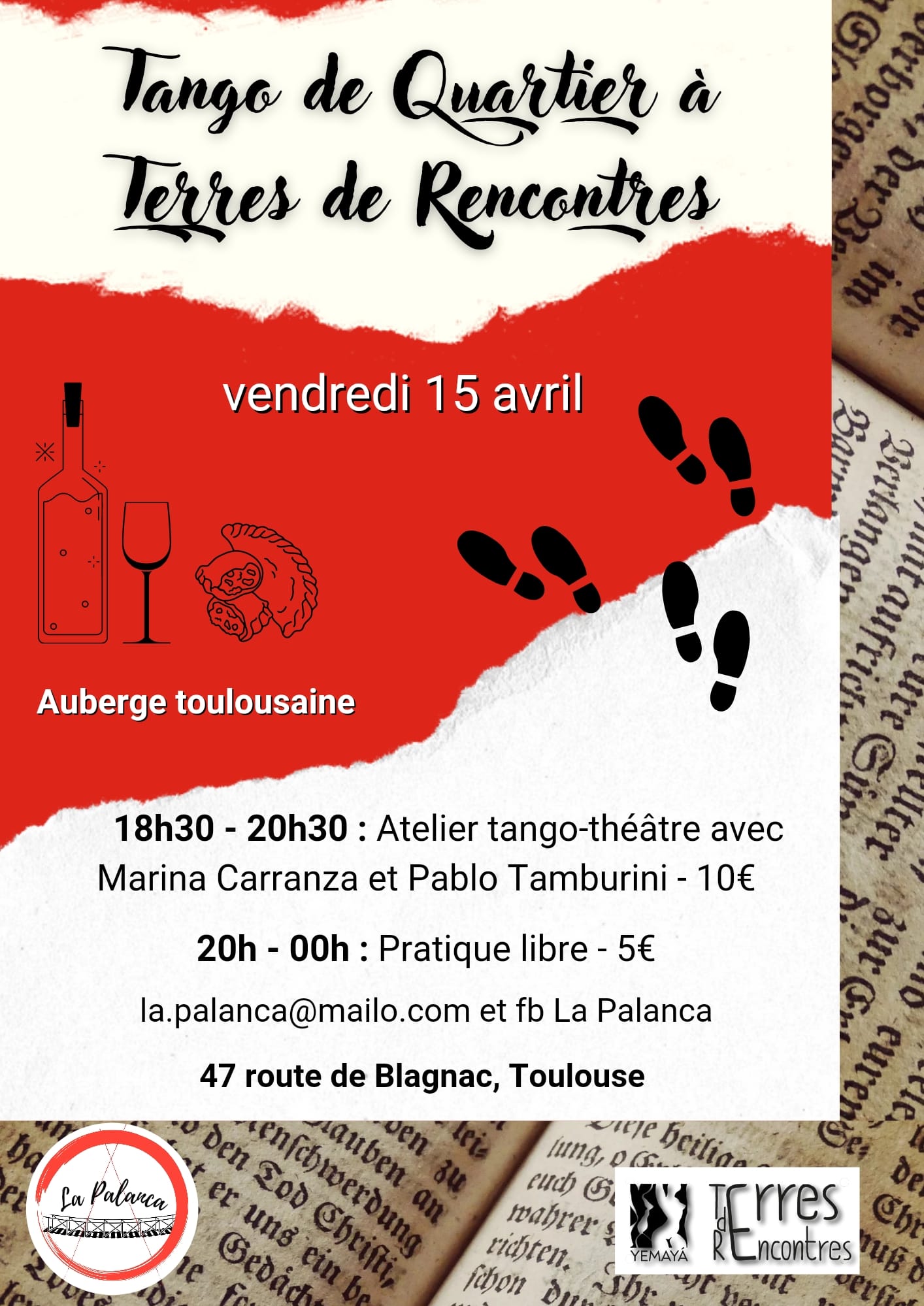 Atelier tango théâtre & pratique avec Marina Carranza et Pablo Tamburini