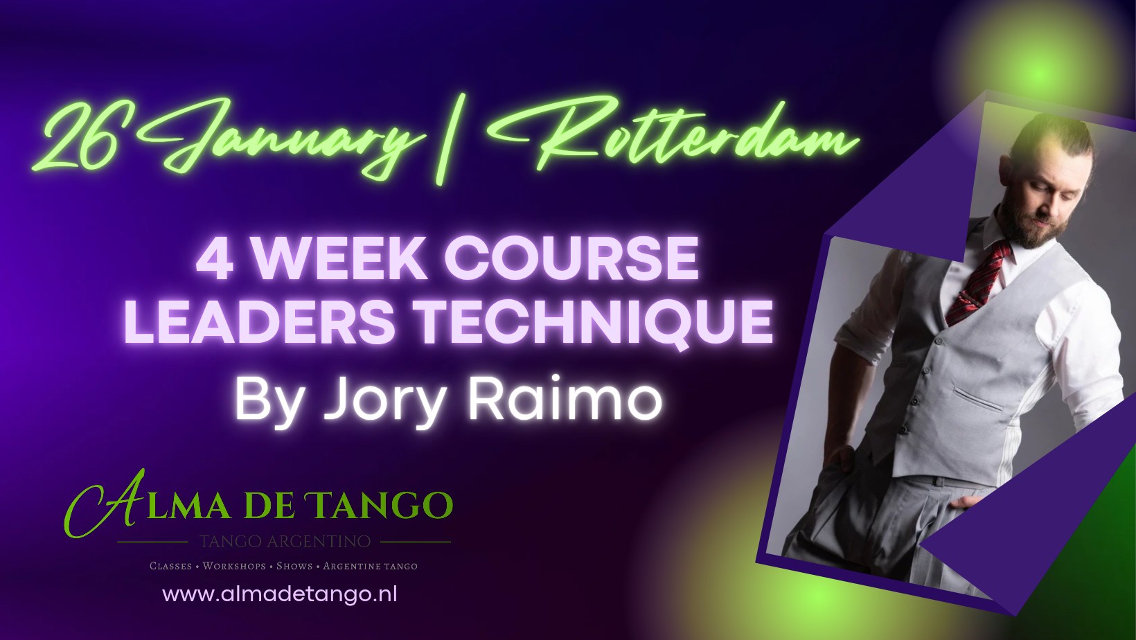 4 week course Leaders Technique Argentine Tango