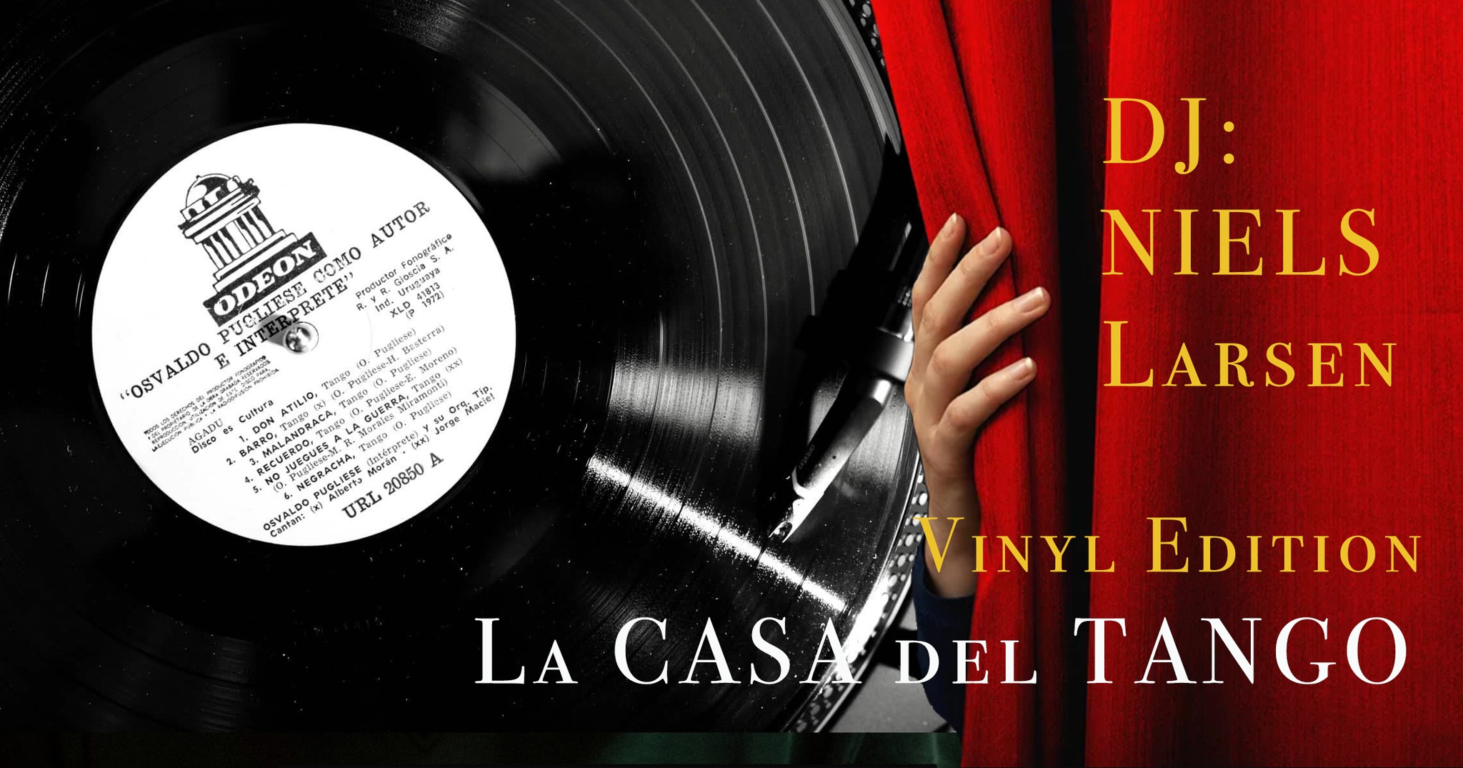 La CASA del TANGO DJ: Niels Larsen 'Vinyl Edition'