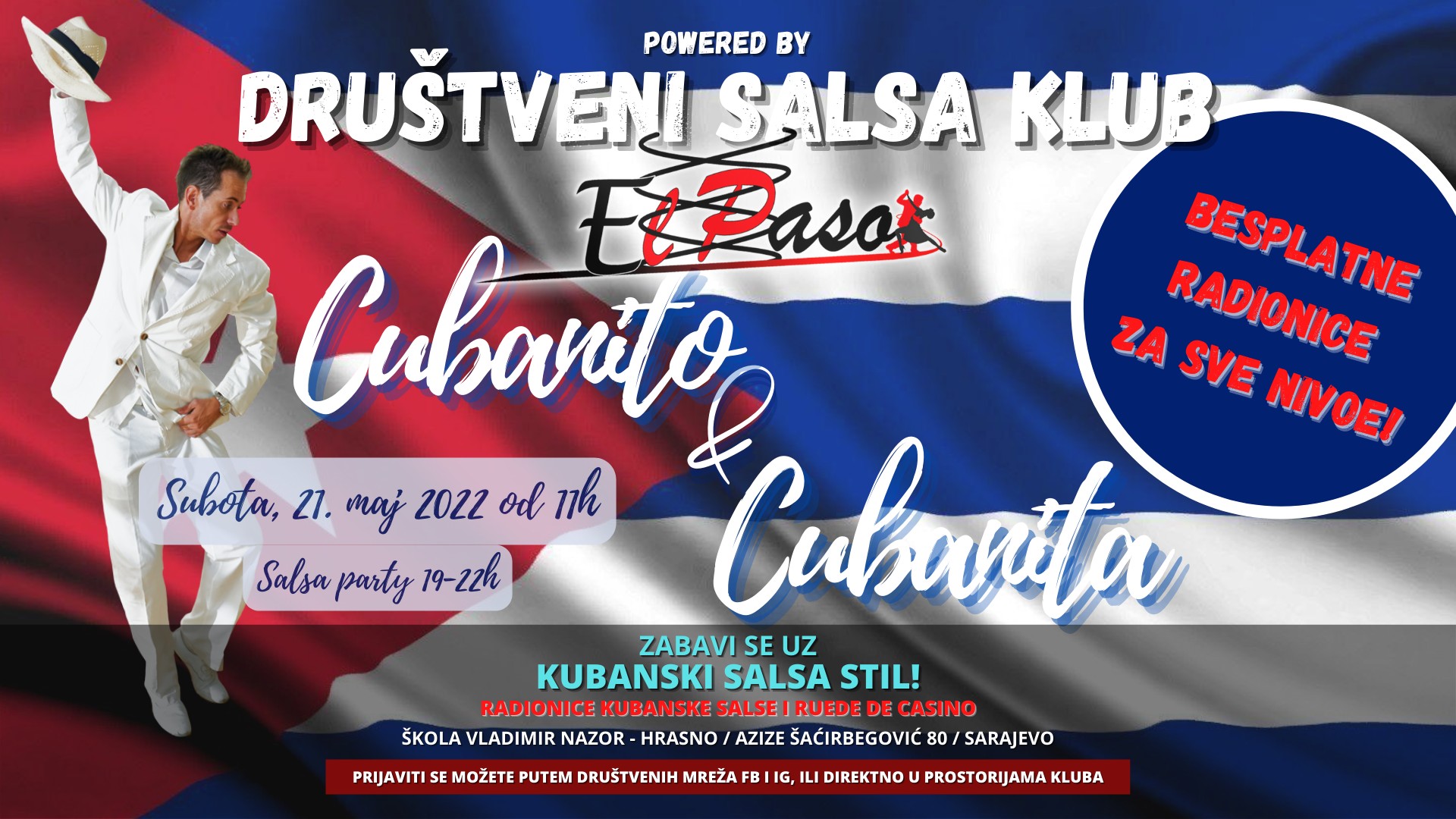Salsa Cubana - BESPLATNE RADIONICE