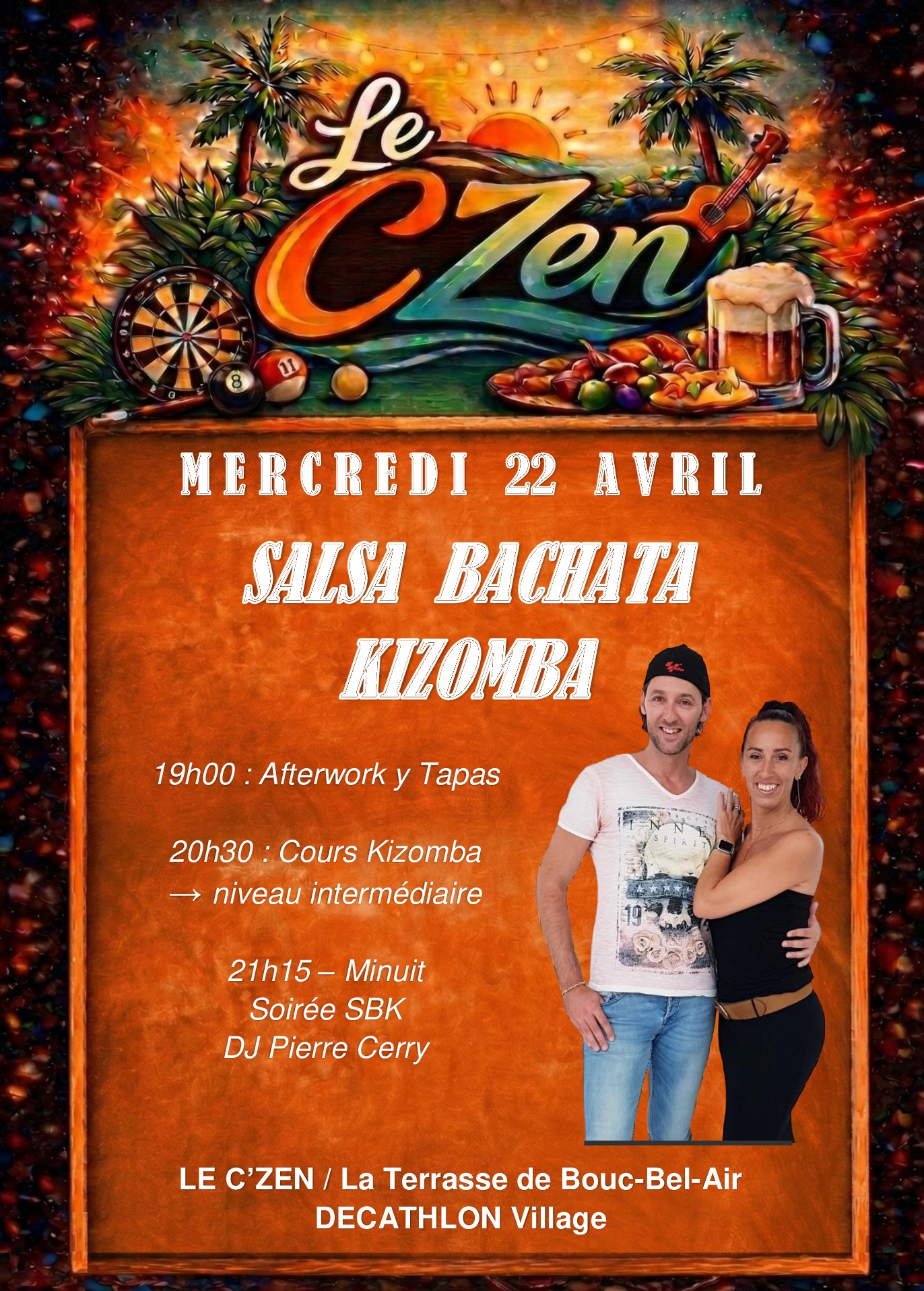 Cours & Soirée SBK au C'ZEN La Terrasse de Bouc-Bel-Air