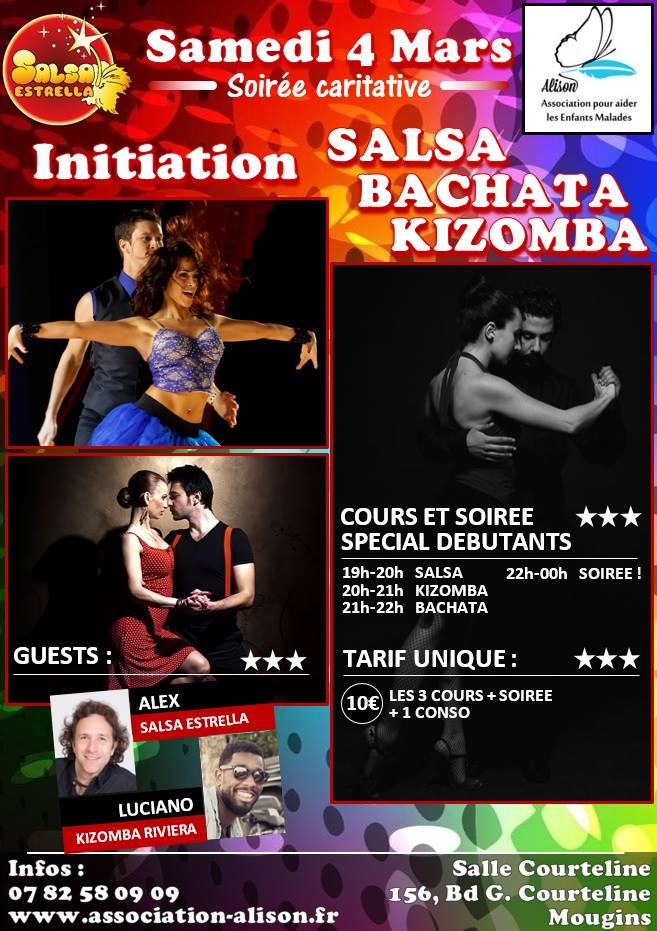 Cours+Soirée "Spécial Débutants" Salsa - Bachata - Kizomba