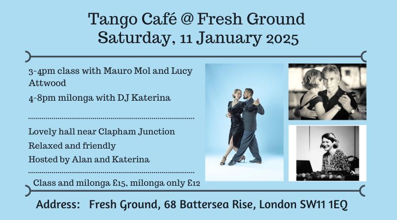 Tango Cafe - milonga and class with Lucy and Mauro
