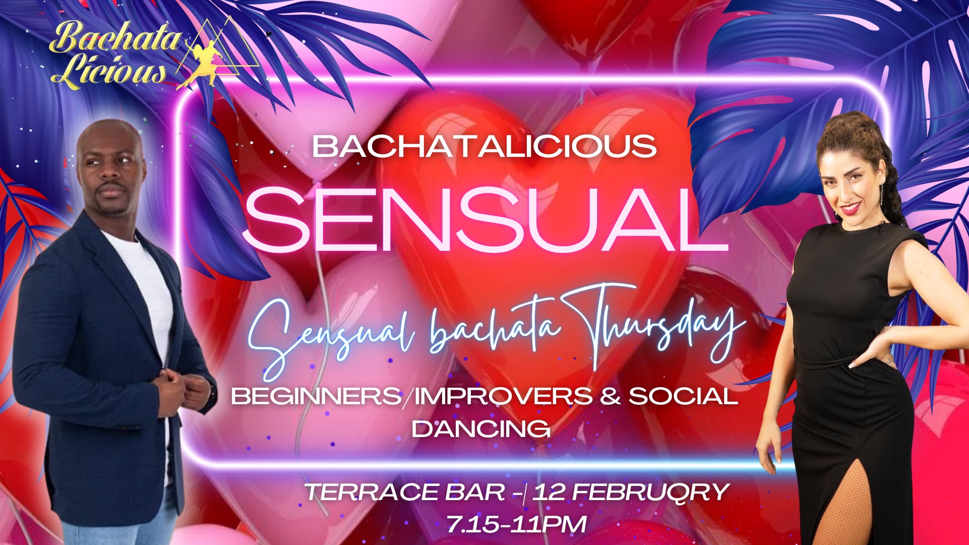 Bachata Sensual Valentines - Beginners & Improvers ♛ Danae & Martinez