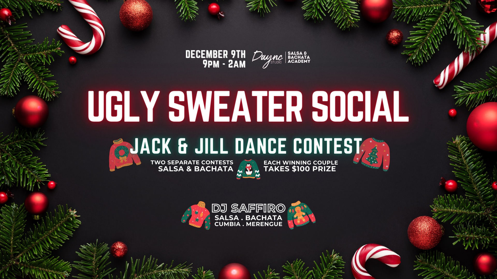 Ugly Sweater Salsa & Bachata Social