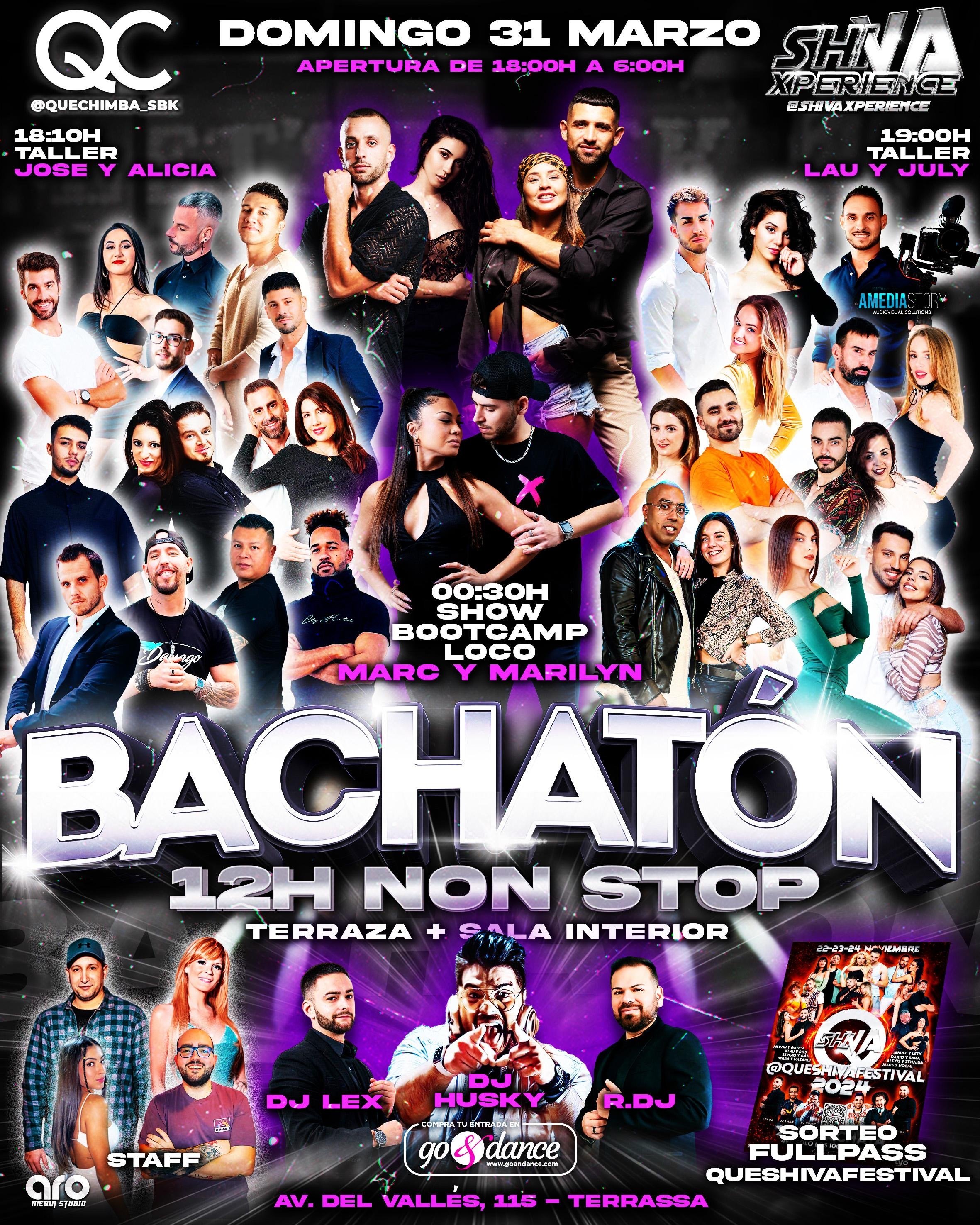 ?? 12H NON STOP ?? TERRAZA + SALA INTERIOR ?? BACHATÓN 31 DE MARZO ??