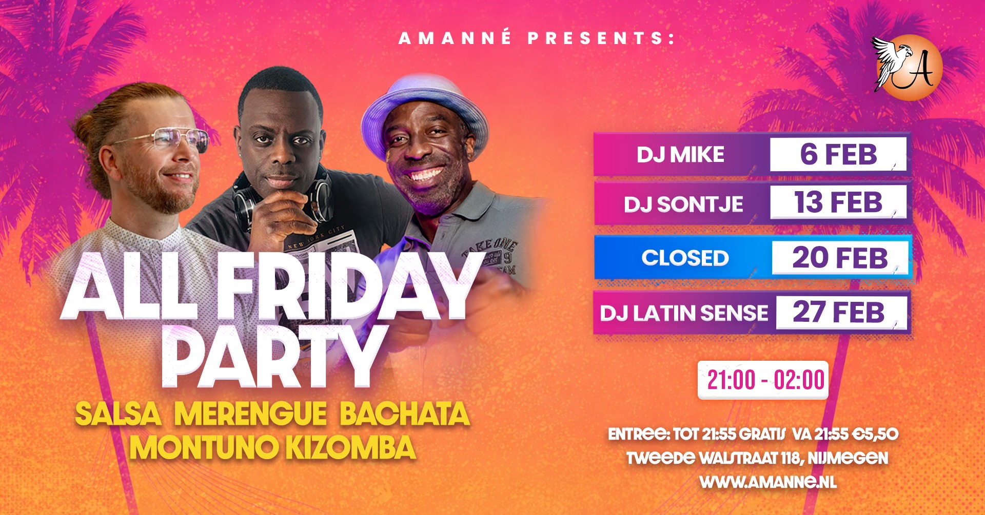 Amanné All Friday's Salsa & Bachata Party