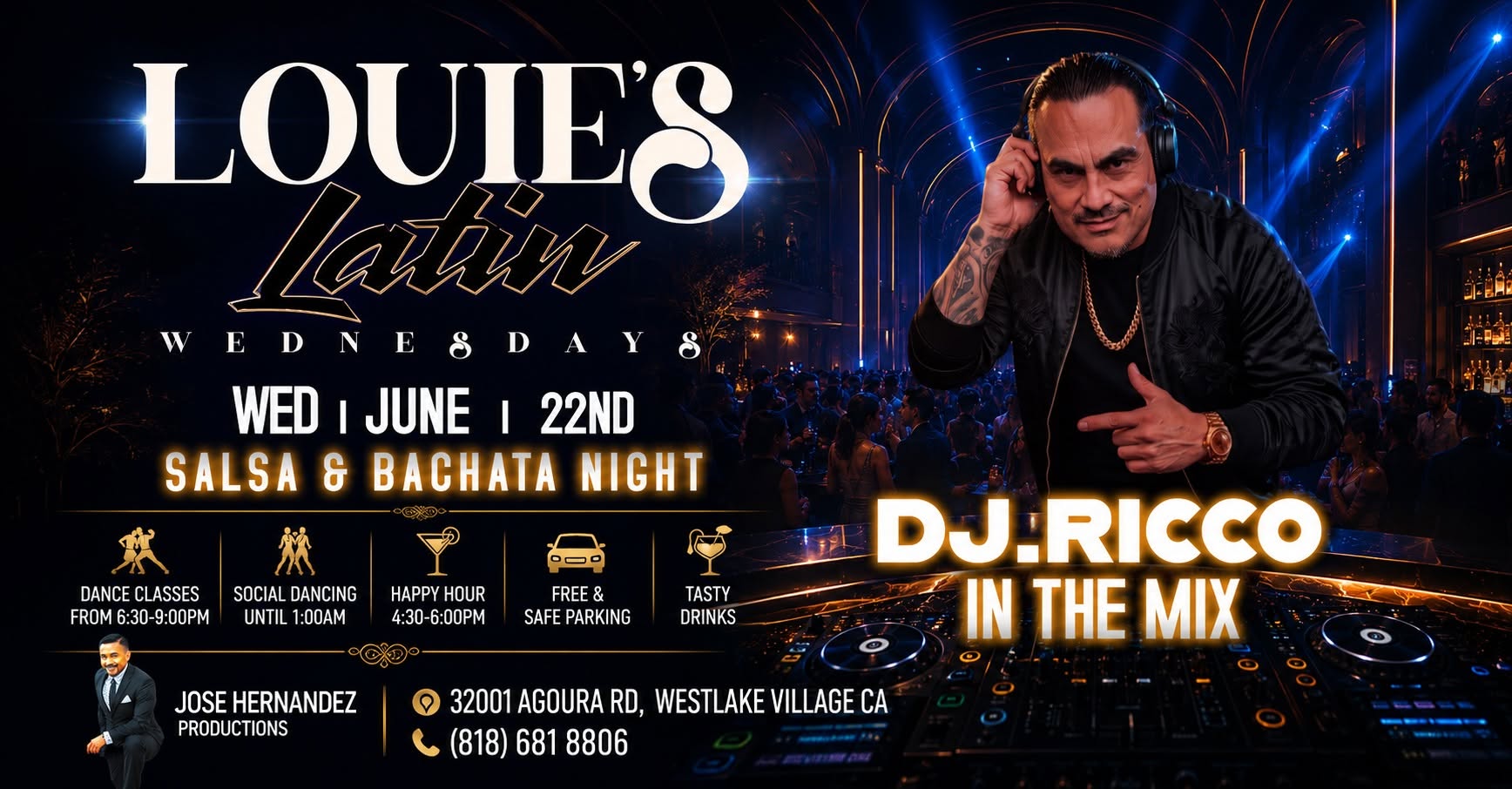 Salsa and Bachata Wednesday Night Dj. Ricco in the Mix!