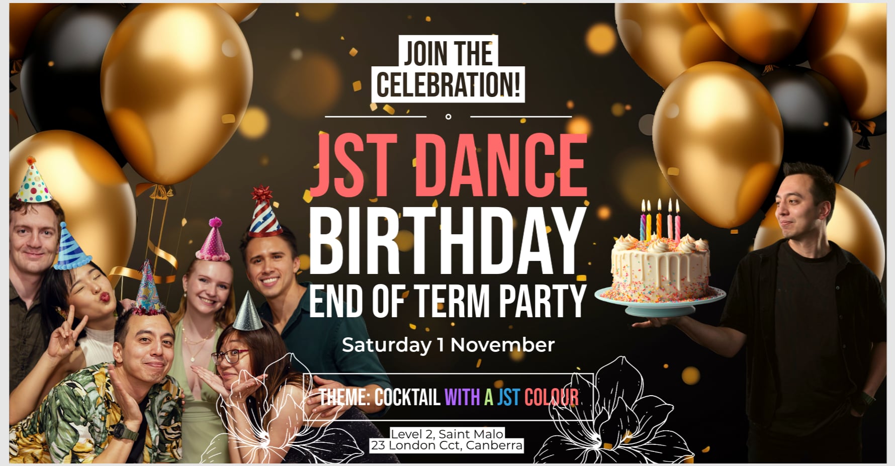 JST Dance: Birthday and End of Term party ππ