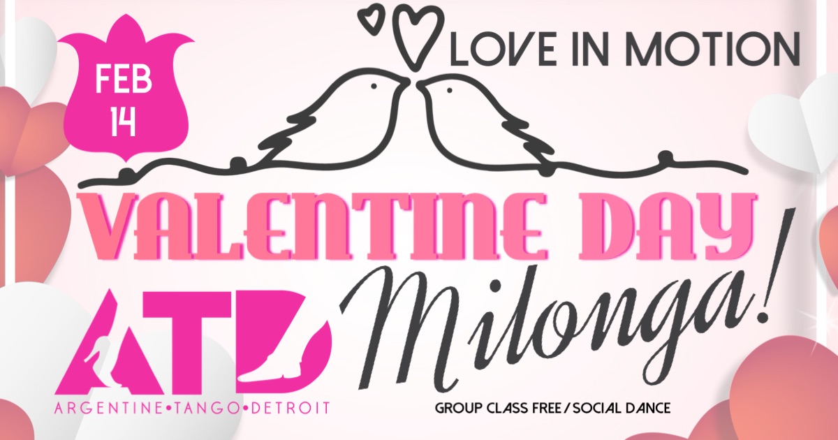 Valentineβs Day Milonga at ATD Dance Studio-Lesson & Dance