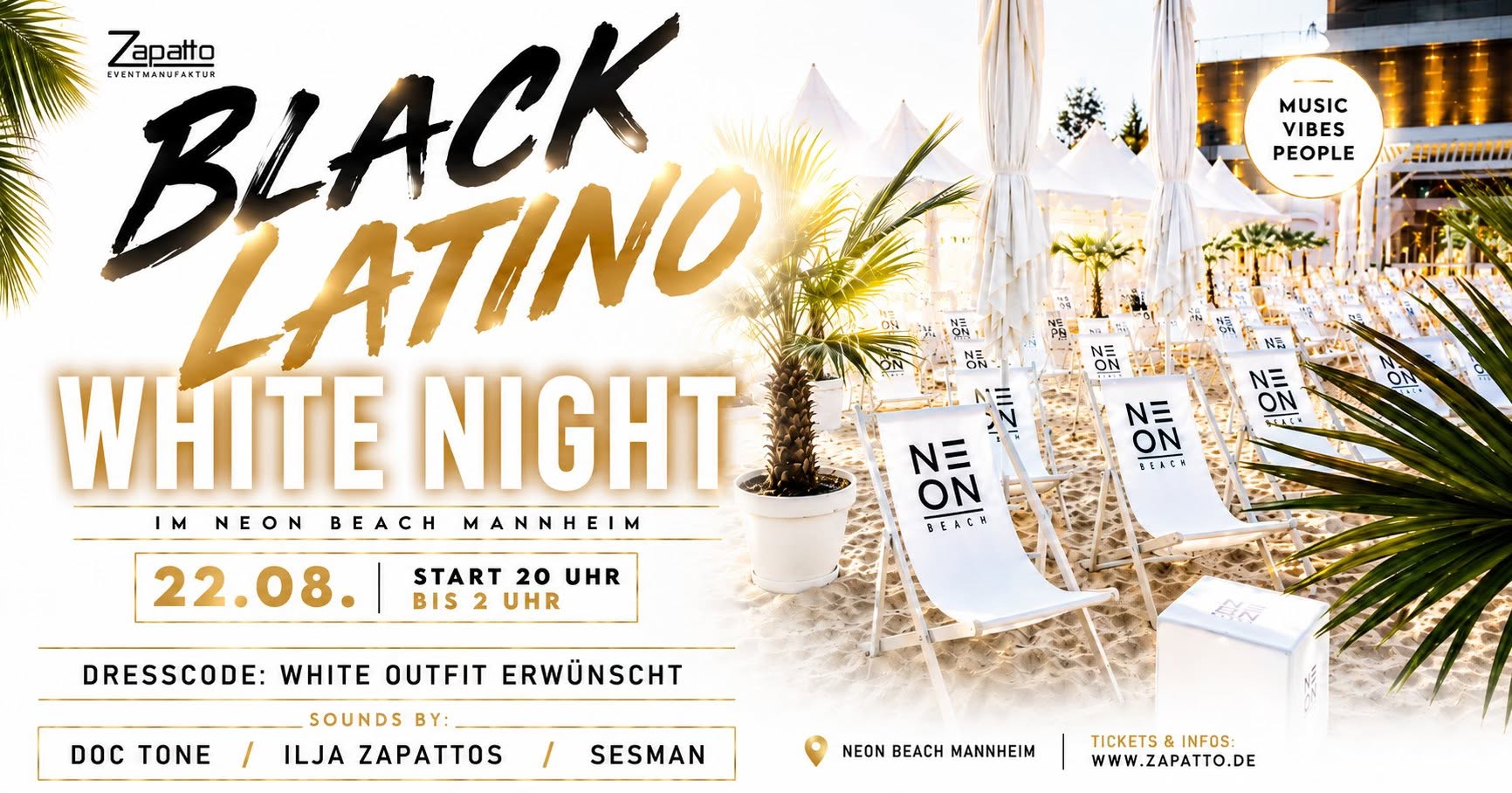 Black Latino White Night - open air