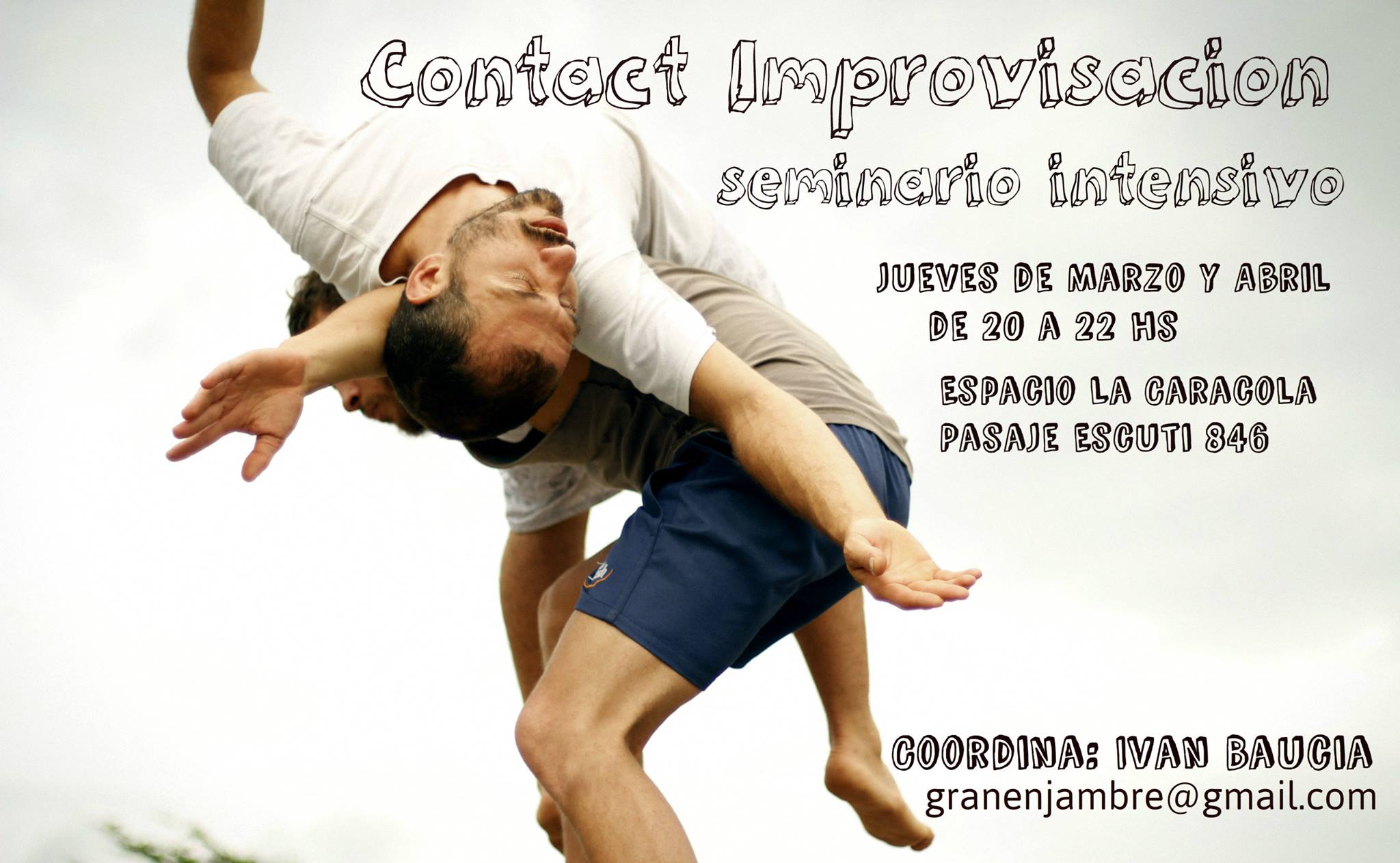 Contact Improvisacion Clases Marzo Abril IvanBaucia