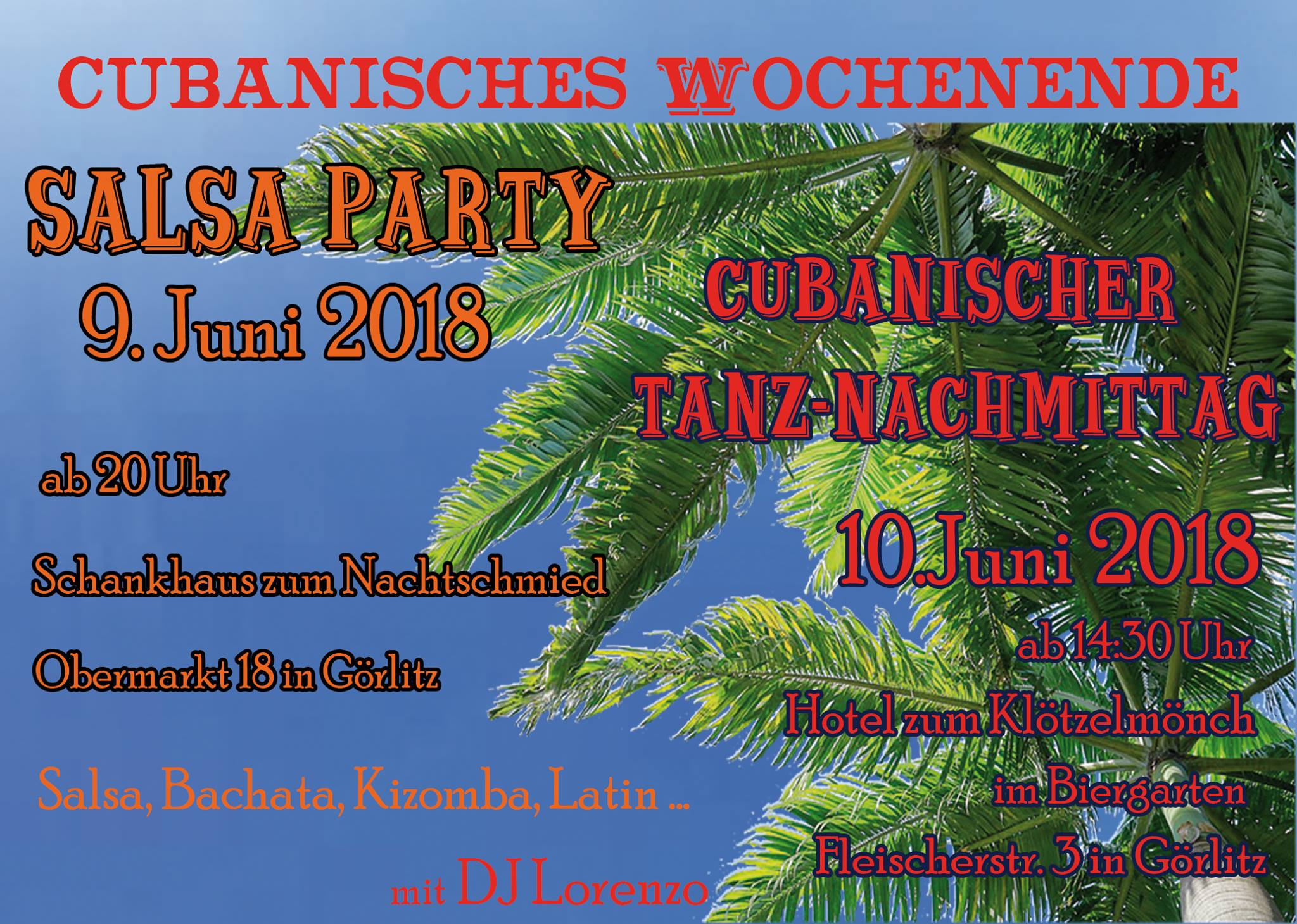 Salsa Party zum cubanischen Wochenende