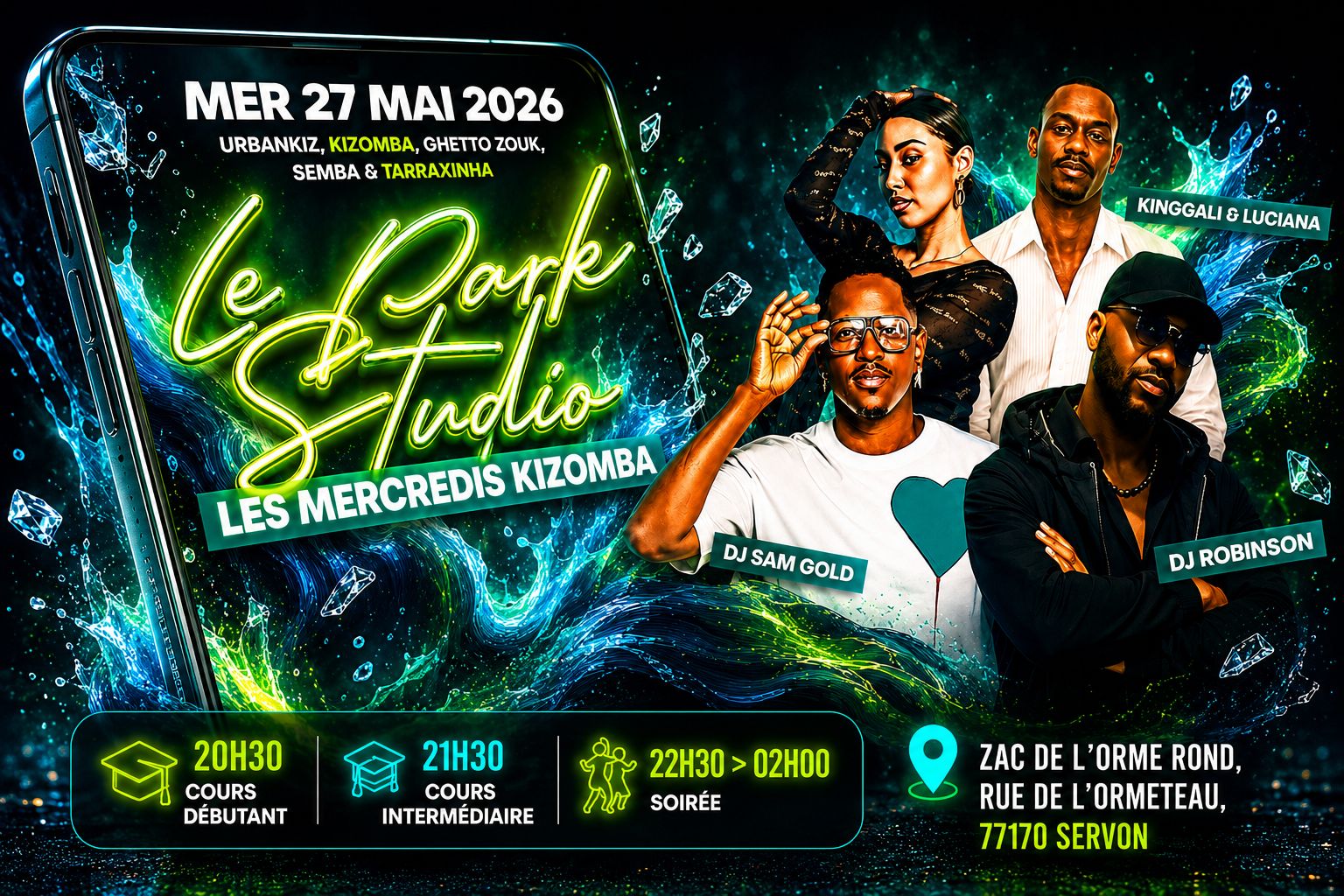 Mercredi 27 Mai - Les Mercredis Kizomba - Park Studio