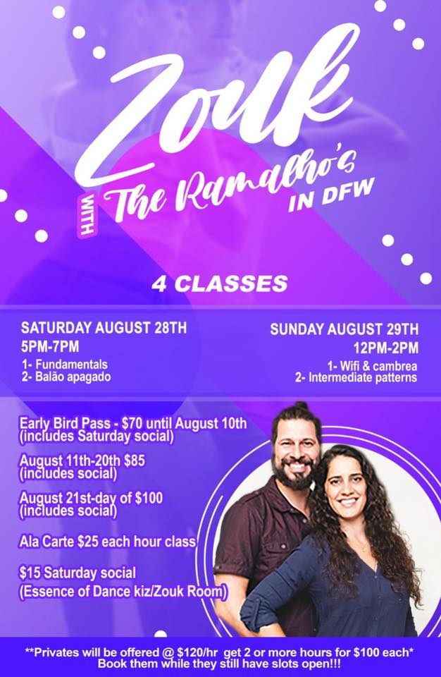 Zouk with Ramalho’s in Dallas weekender