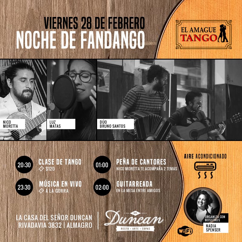 Noche de Fandango Nico Moretta & Luz Matas & Duo Bruno Santos