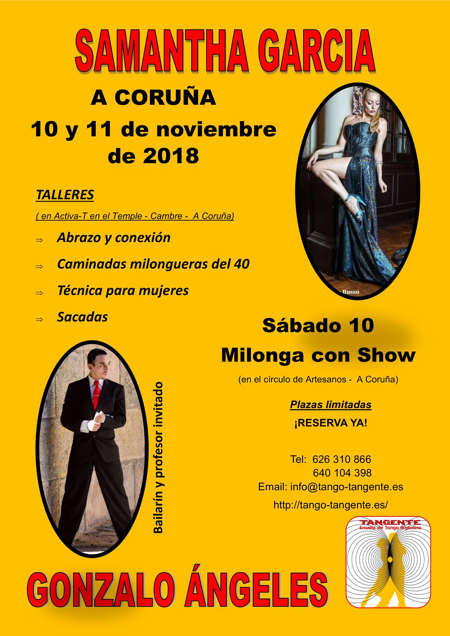 Workshop de Tango con Samantha García