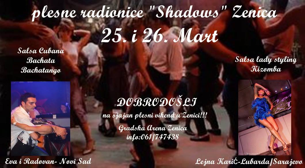 Plesne radionice sa Radovanom ,Evom i Lejnom-klub SHADOWS