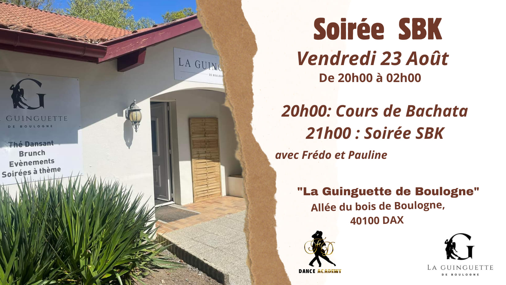 Soirée SBK à la Guinguette de Boulogne,Dax