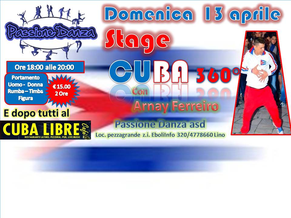 STAGE con ARNAY FERREIRO " 13 APRILE 2014"