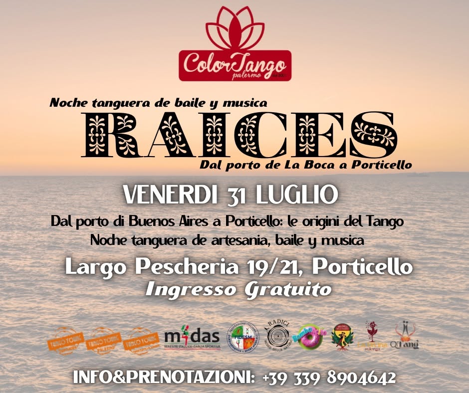Raices, noche tanguera! Ingresso Gratuito