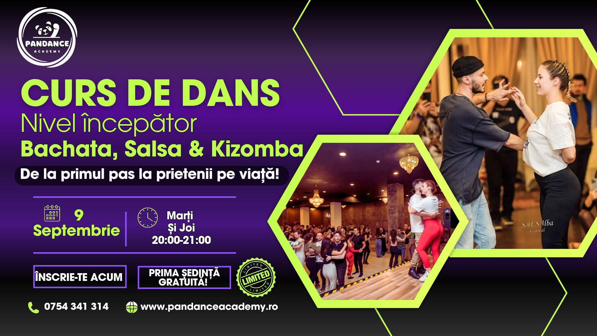 Curs de Dans Nivel Începător Bachata, Salsa & Kizomba