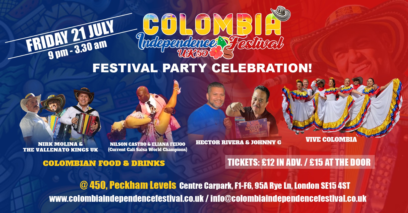 Colombia Independence Festival Party Celebration'